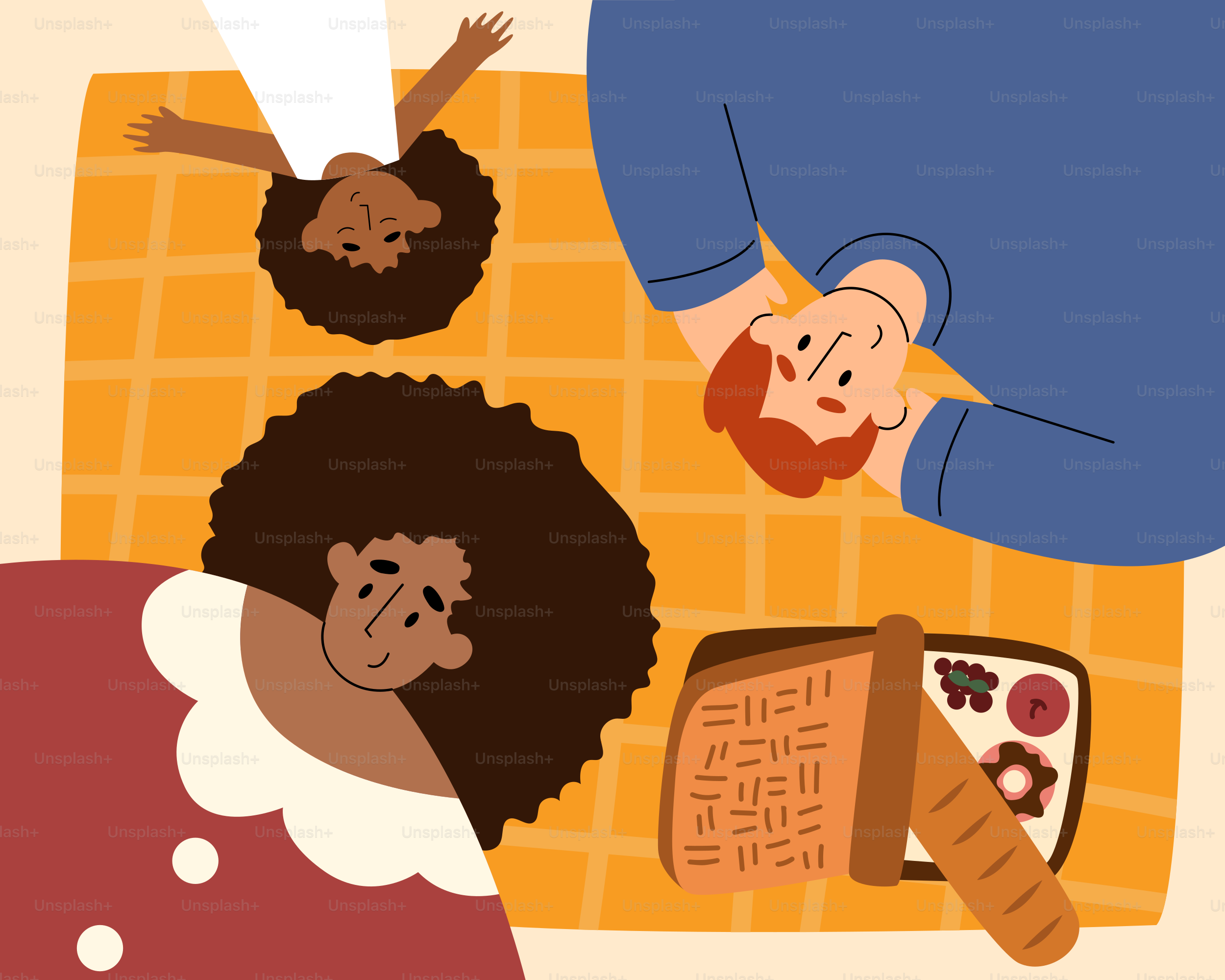 A man laying on top of a bed next to a woman