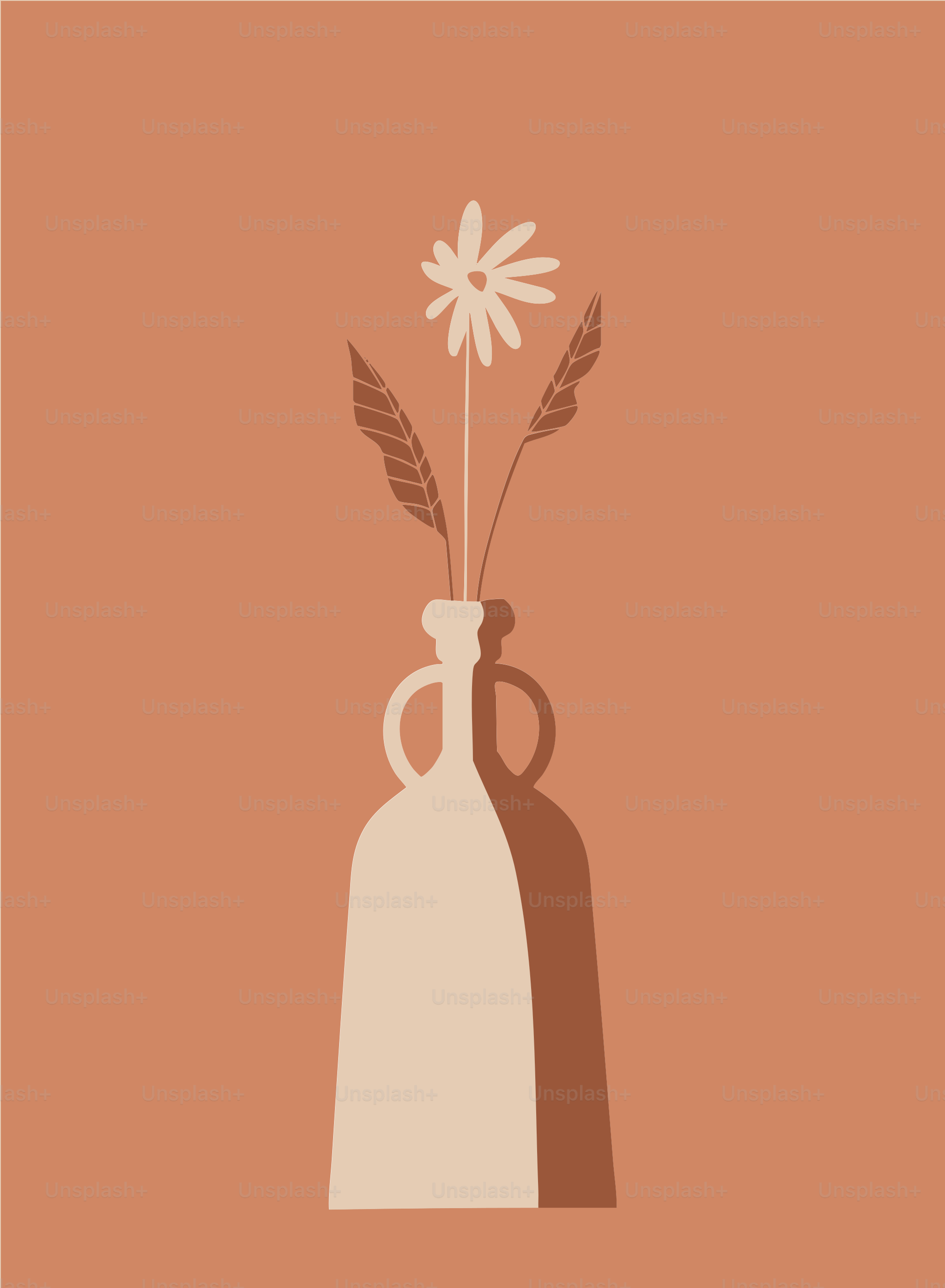 花瓶の中の花の絵