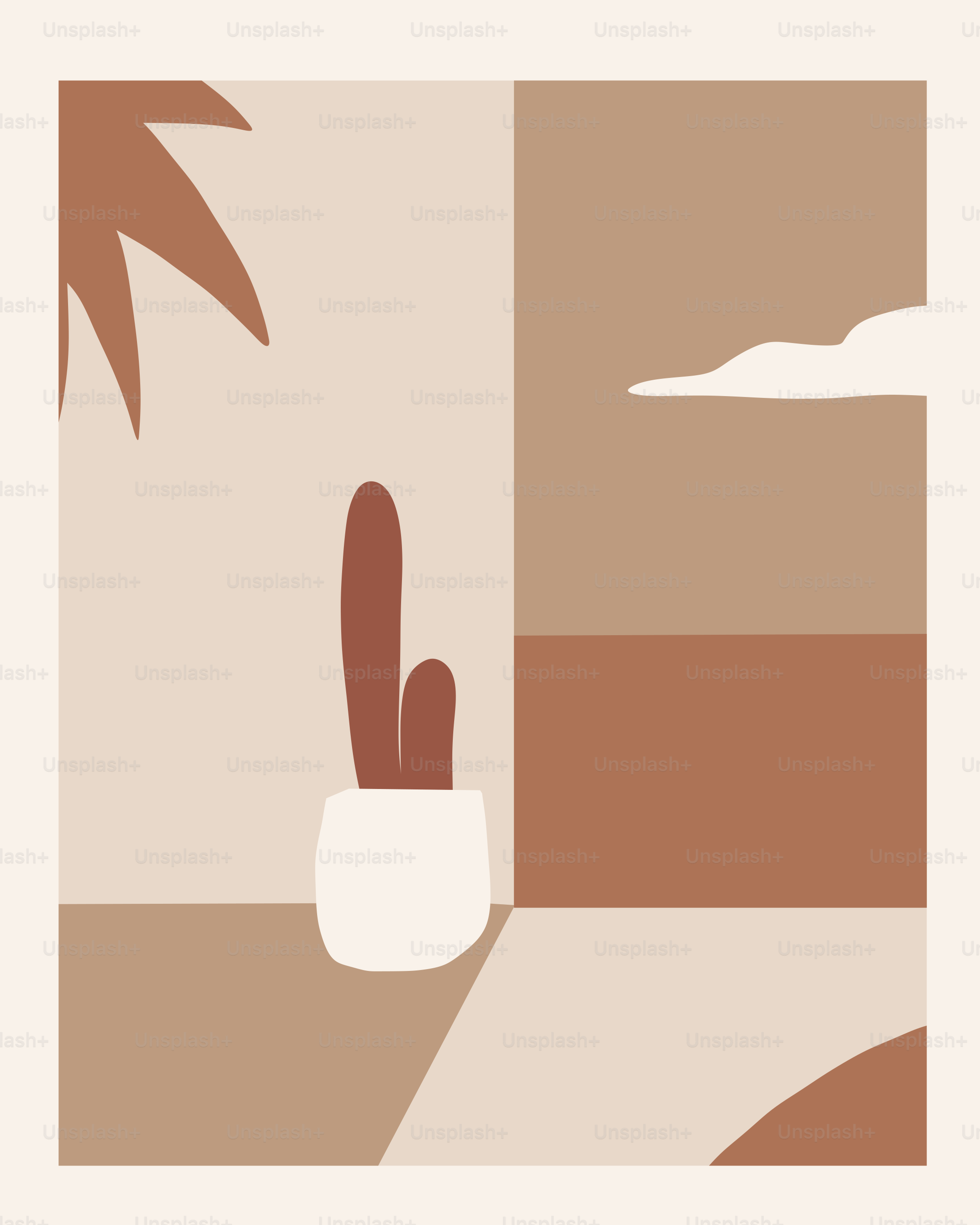 Una imagen de un cactus en una olla