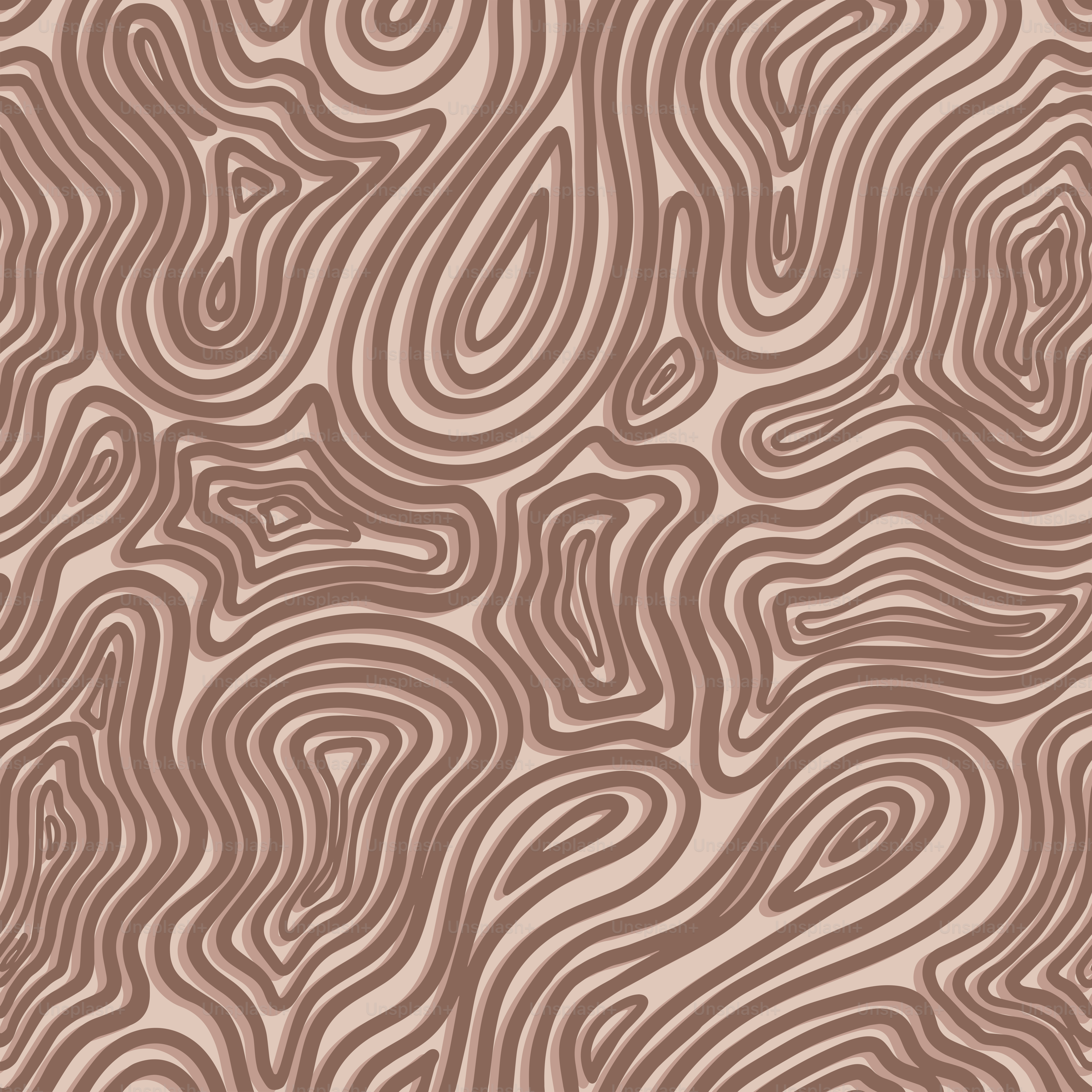 Un fond marron et blanc avec des lignes ondulées