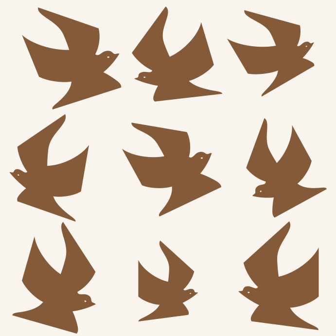 A group of birds flying in the air