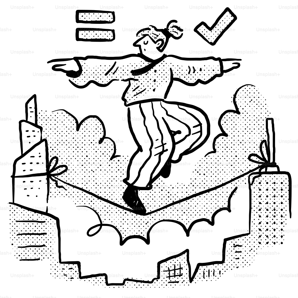 Un disegno in bianco e nero di un uomo su uno skateboard