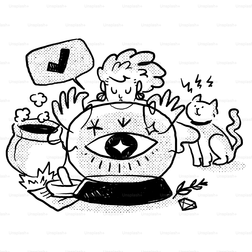 Un dibujo en blanco y negro de un personaje de dibujos animados