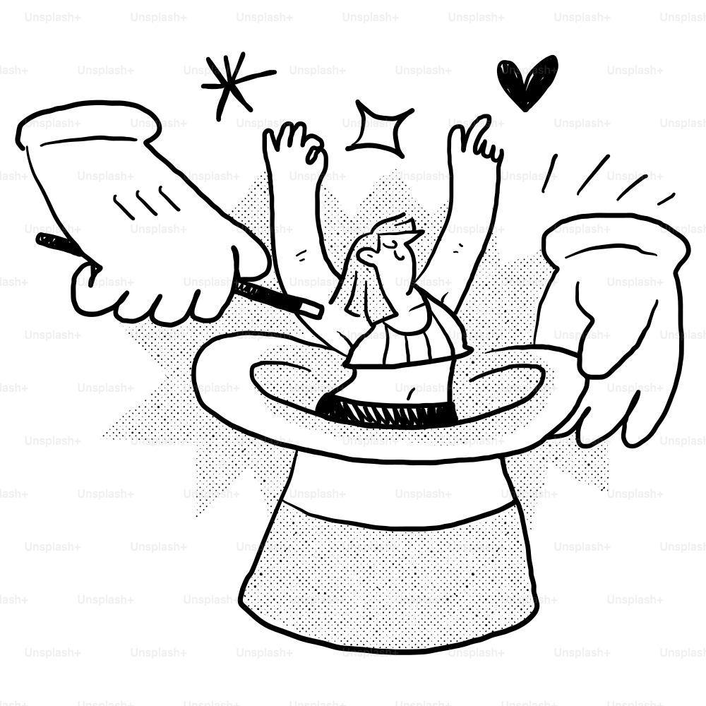 A black and white drawing of a person holding a toothbrush