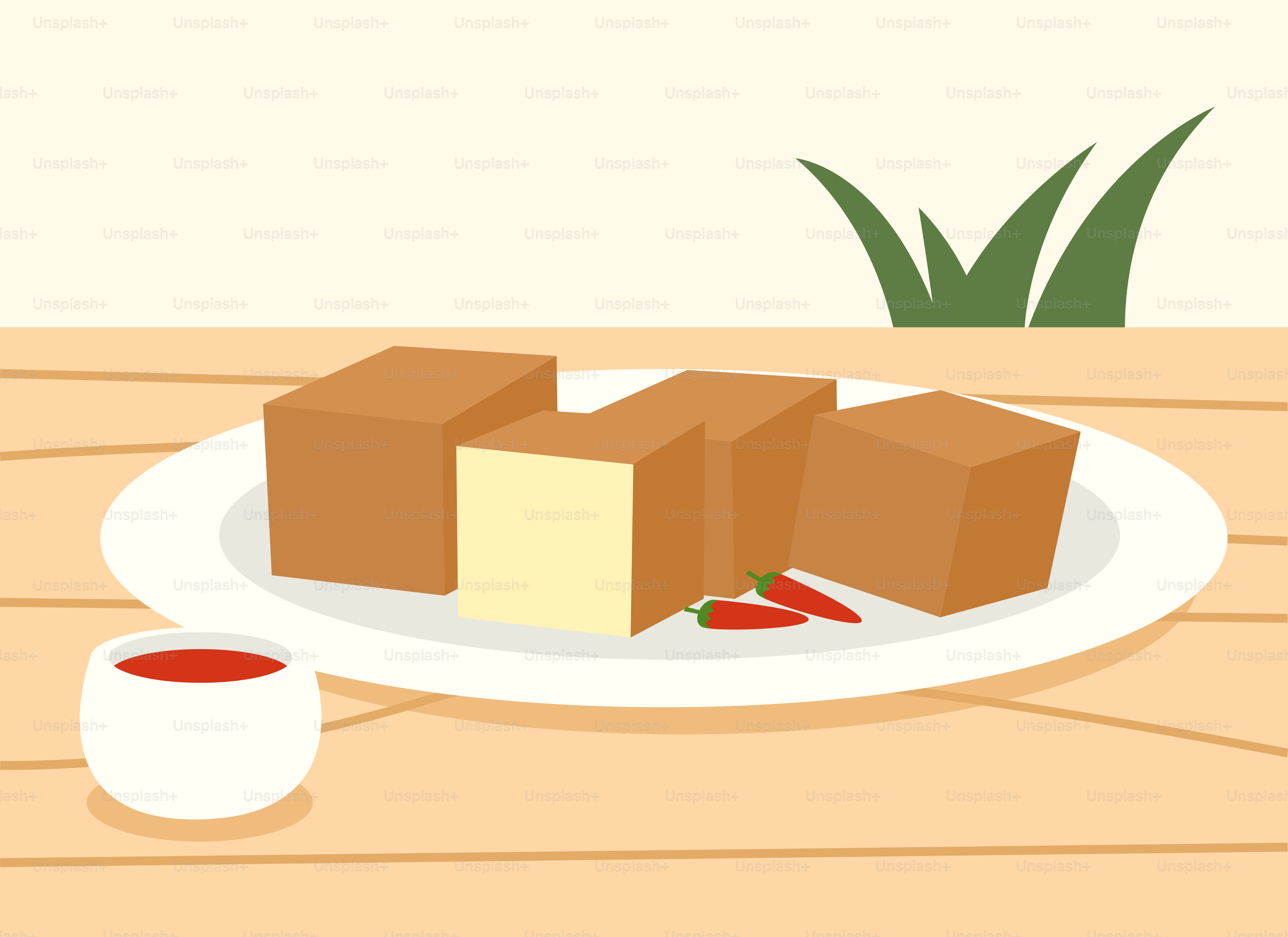 A plate of food on a wooden table