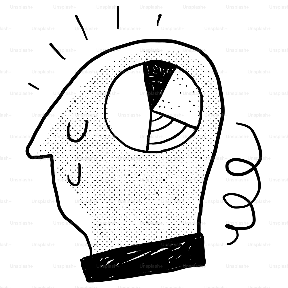 Um desenho em preto e branco de uma lâmpada