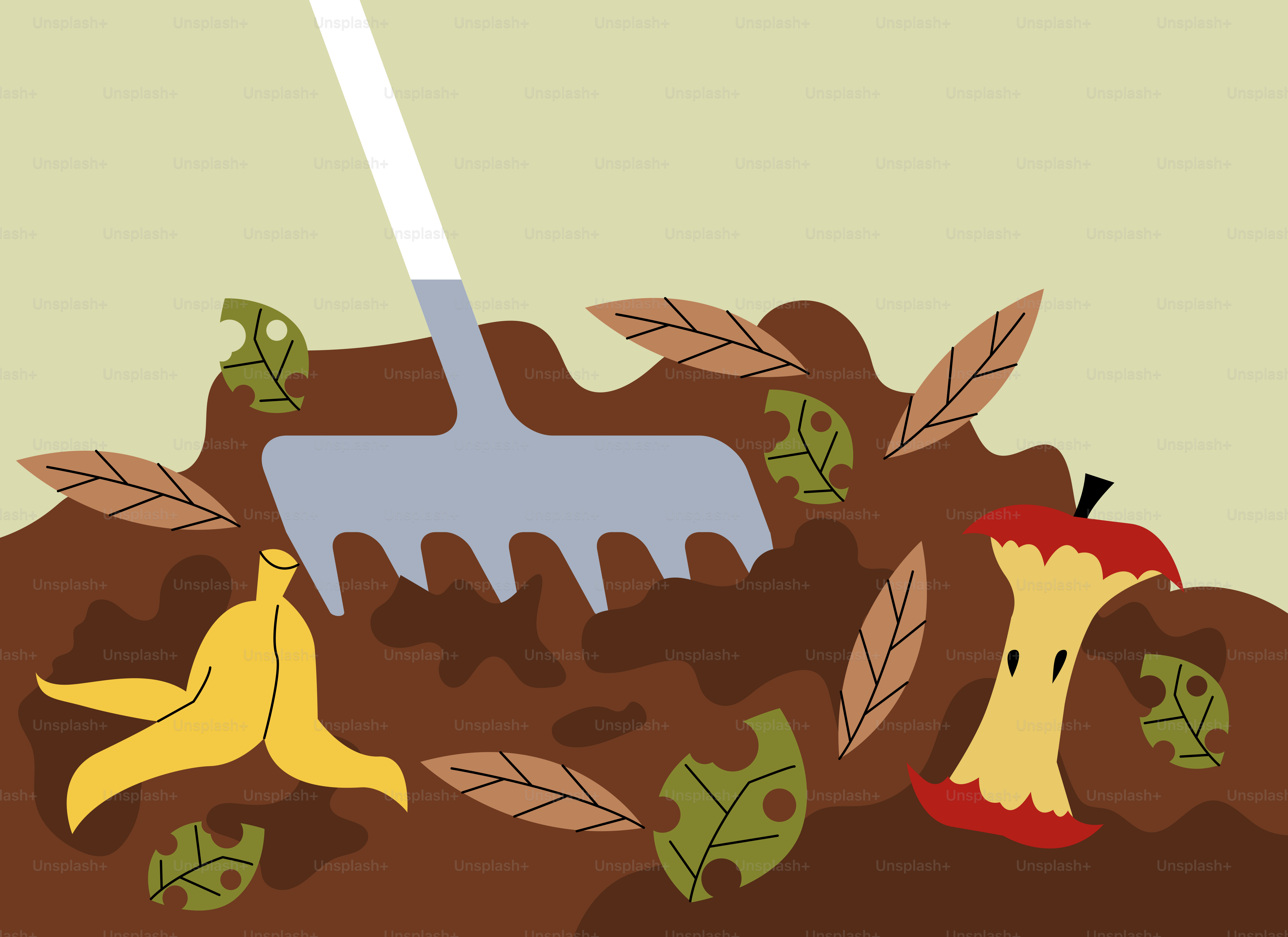 A cartoon of a shovel digging in the ground