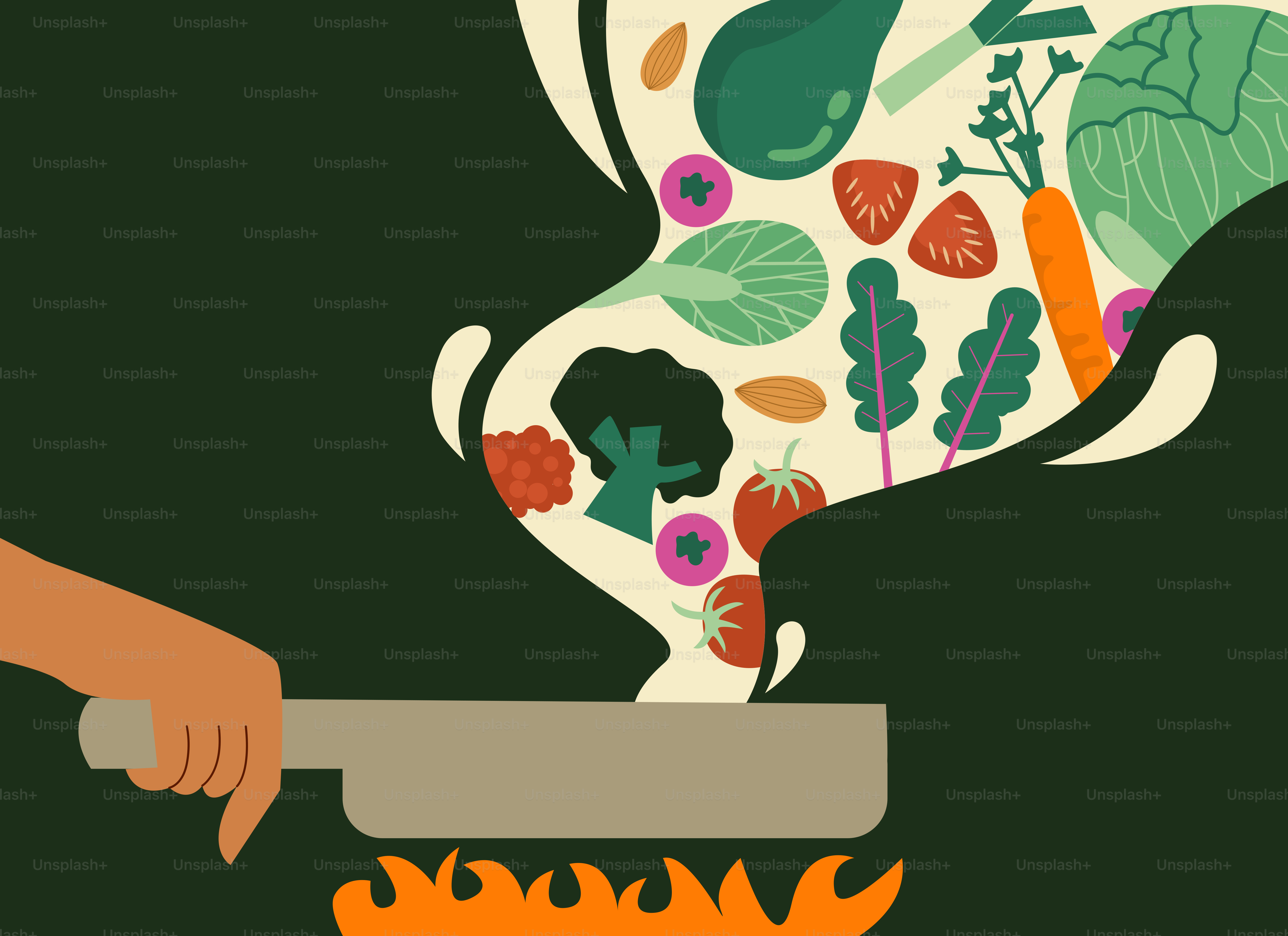 A person cooking food on a pan over a fire