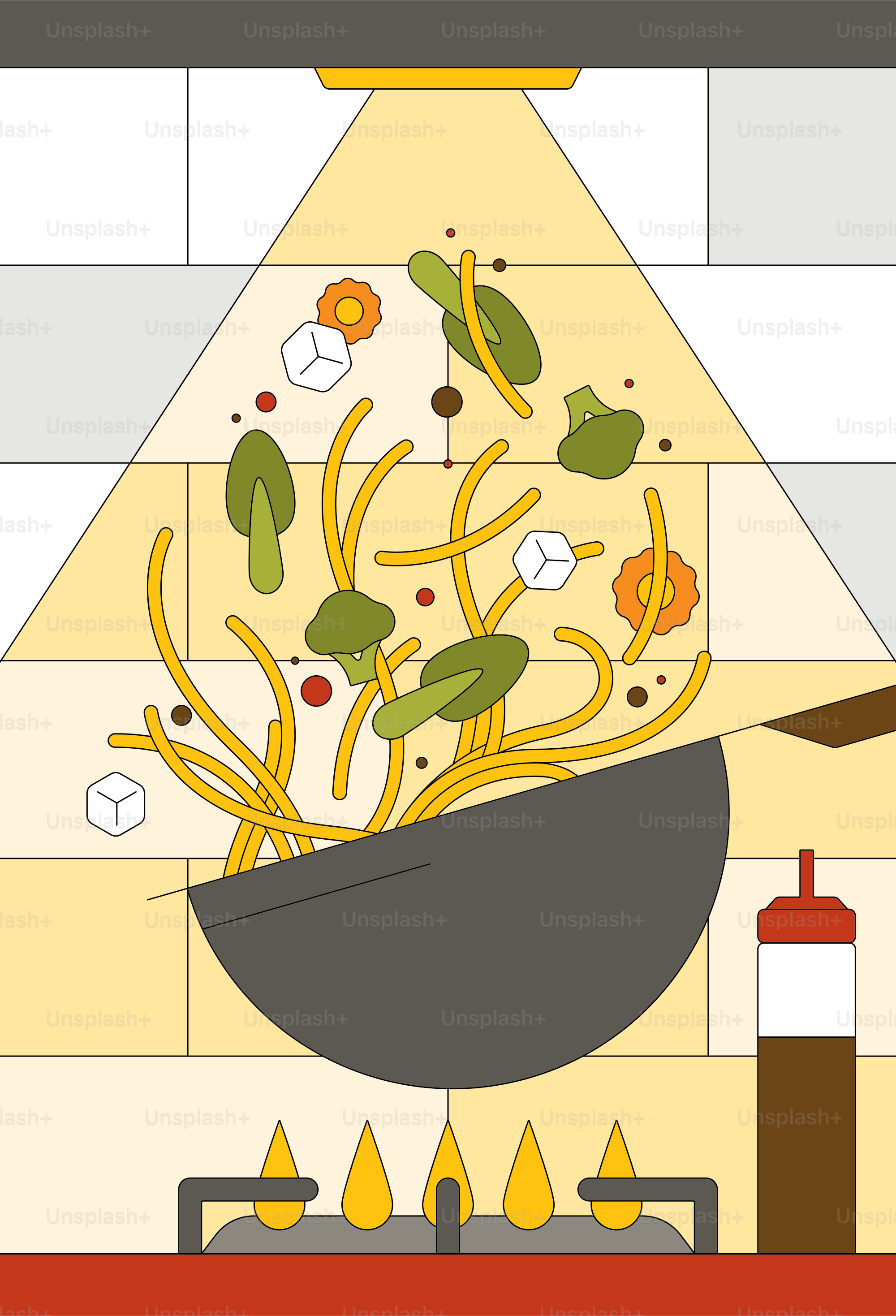 A picture of a pot of food on a stove