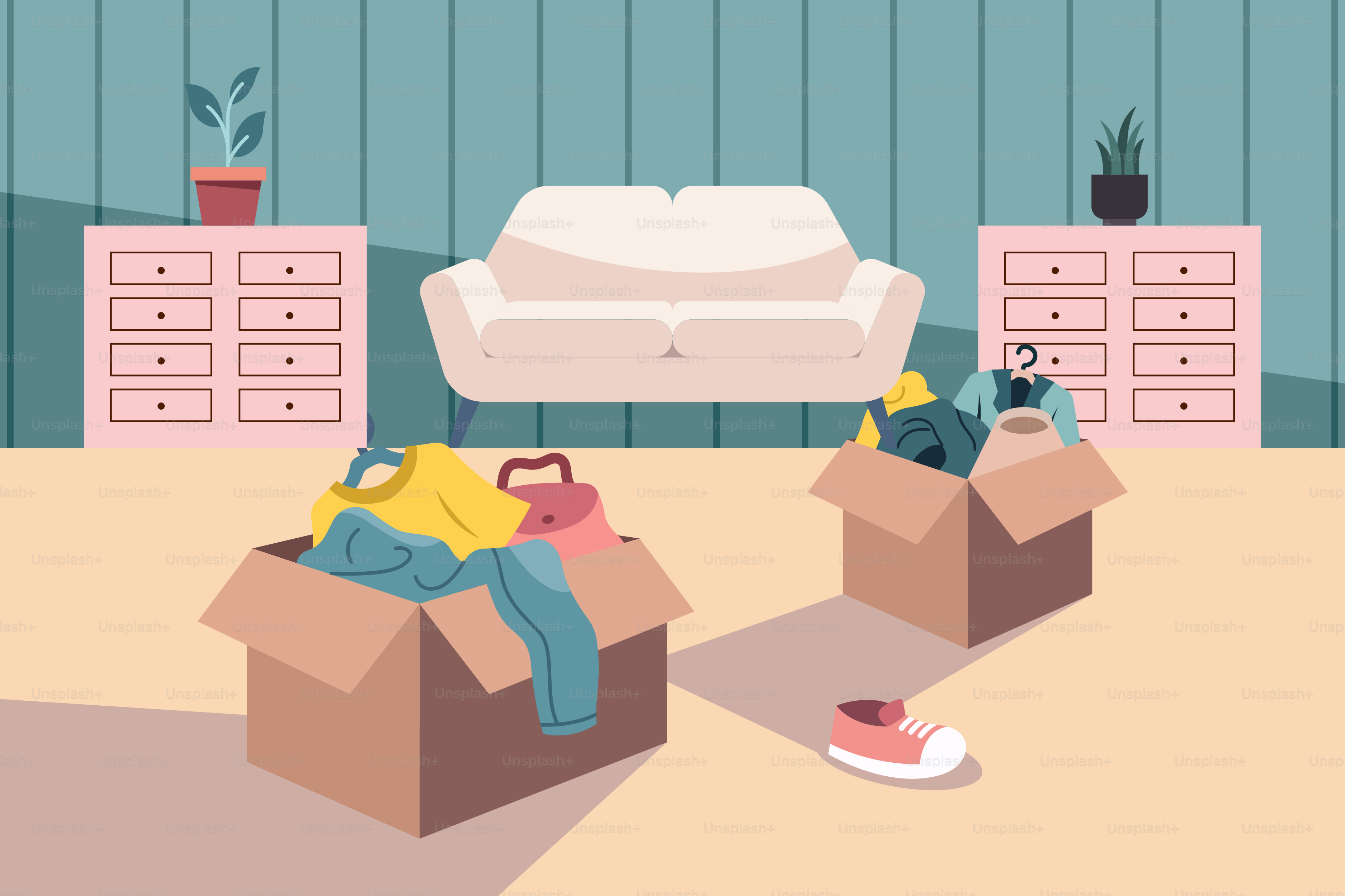 A living room filled with furniture and a couch