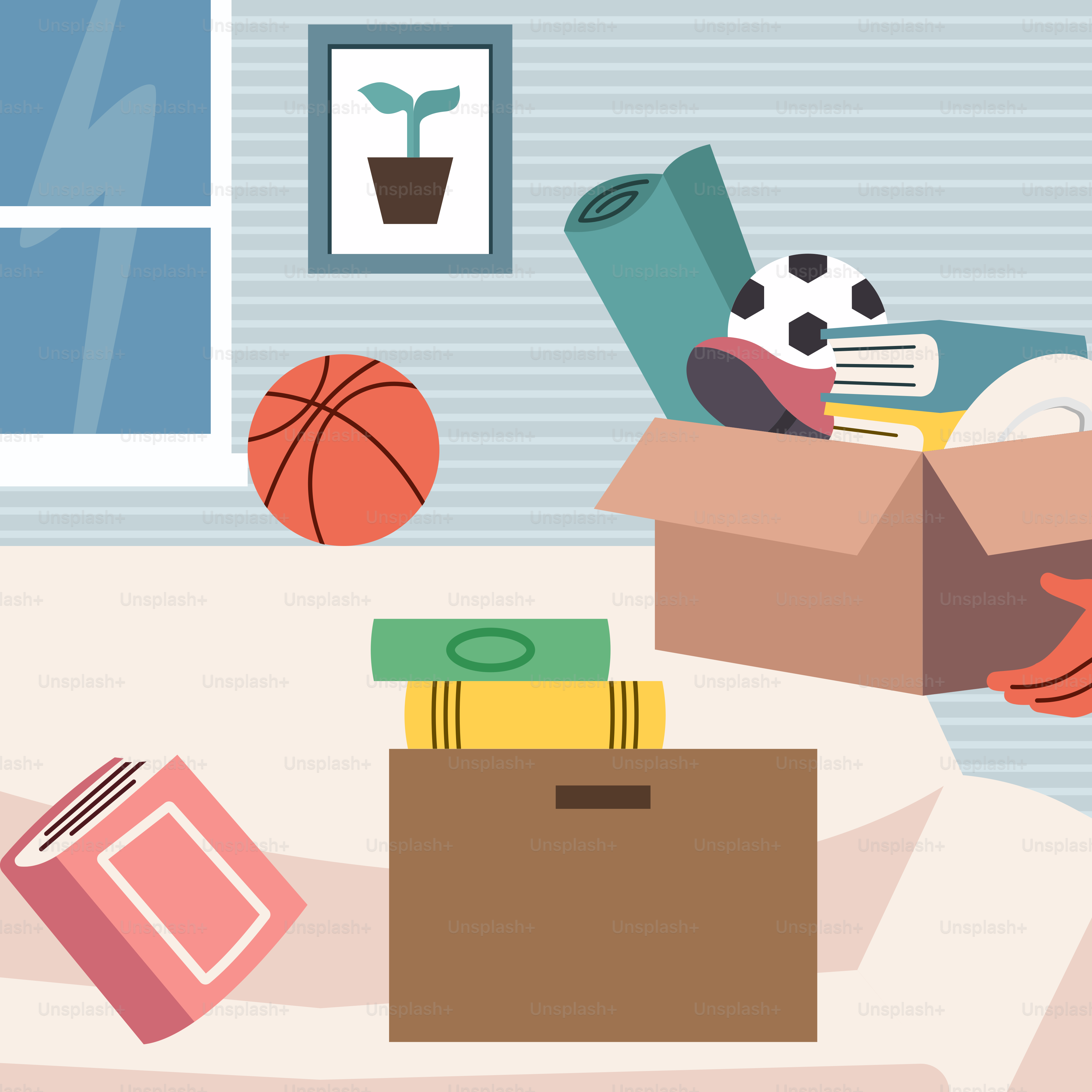 A person is unpacking a box of books and books