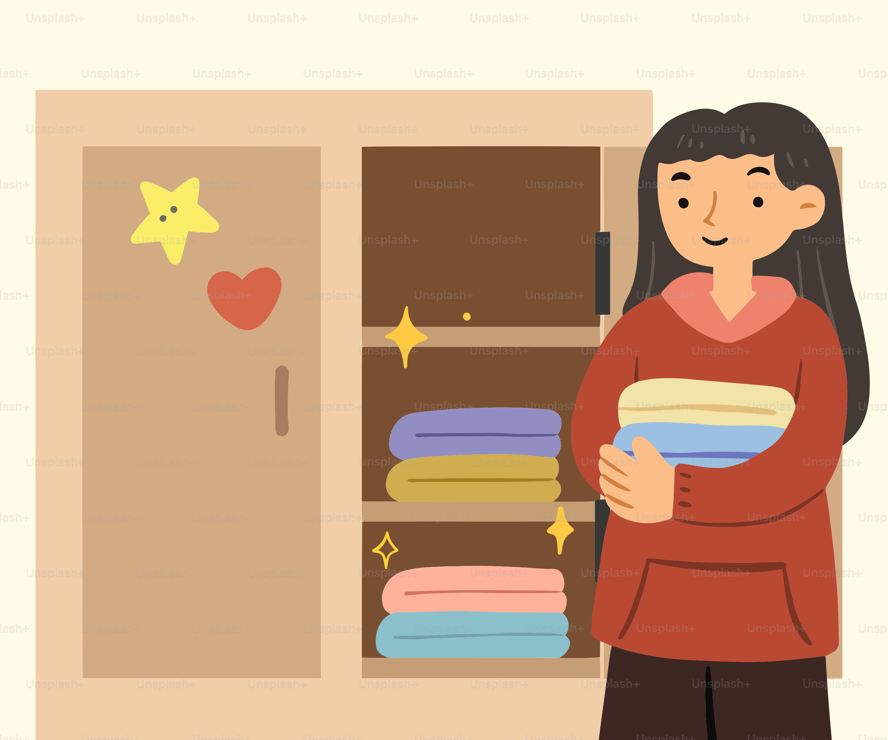 Eine Frau, die vor einem Kühlschrank steht und einen Teller hält