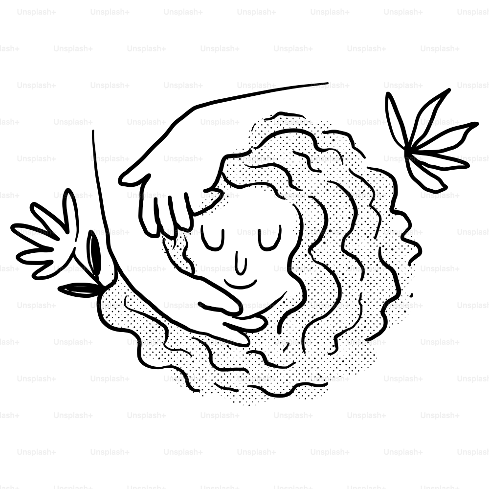 Un disegno di una ragazza seduta su un water con un fiore in mano  vettoriale – Immagine di Pianta su Unsplash, image size:3000x3000