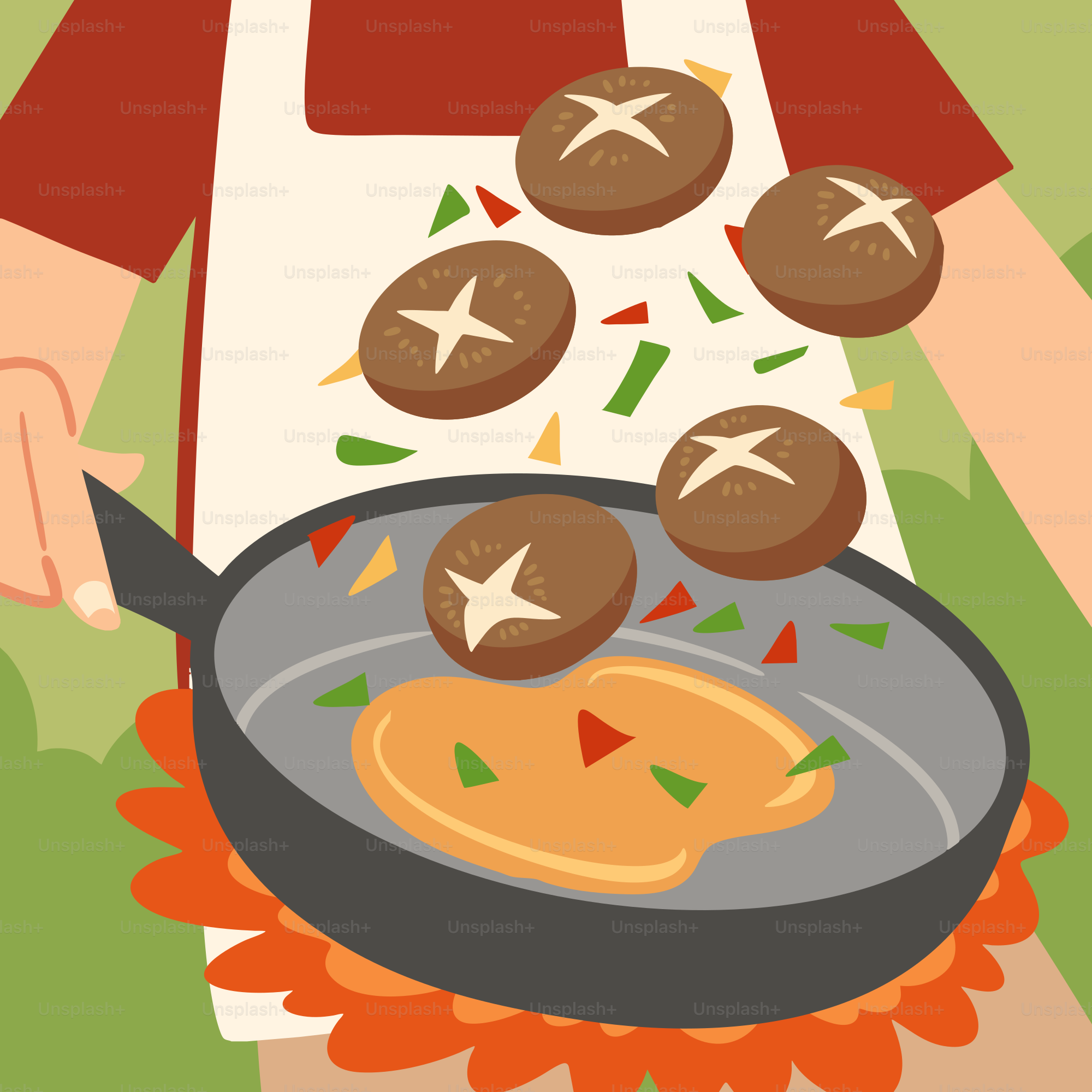 A person holding a pan with some food on it