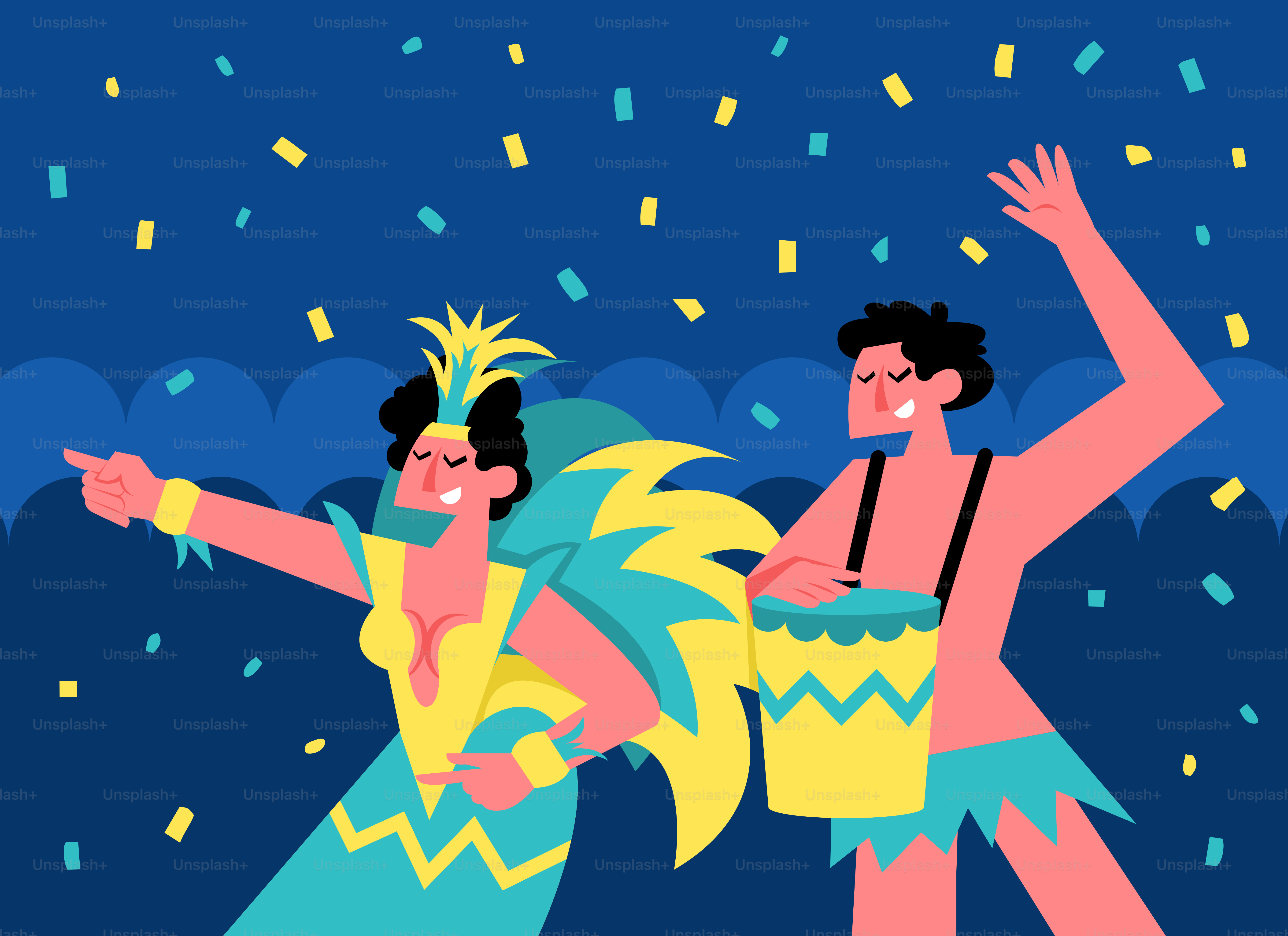 Un par de personas que bailan juntas