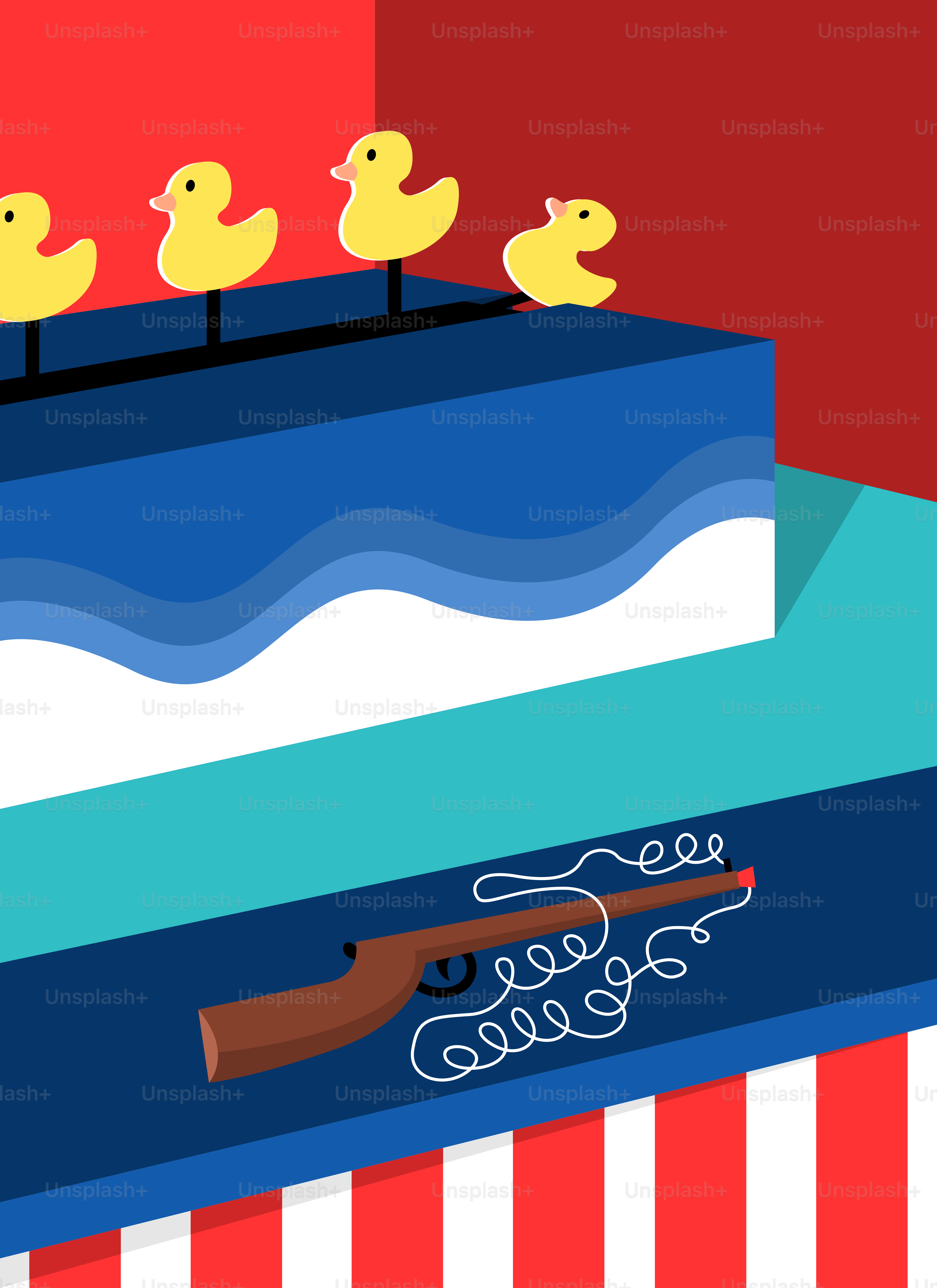 Un pastel con patos encima