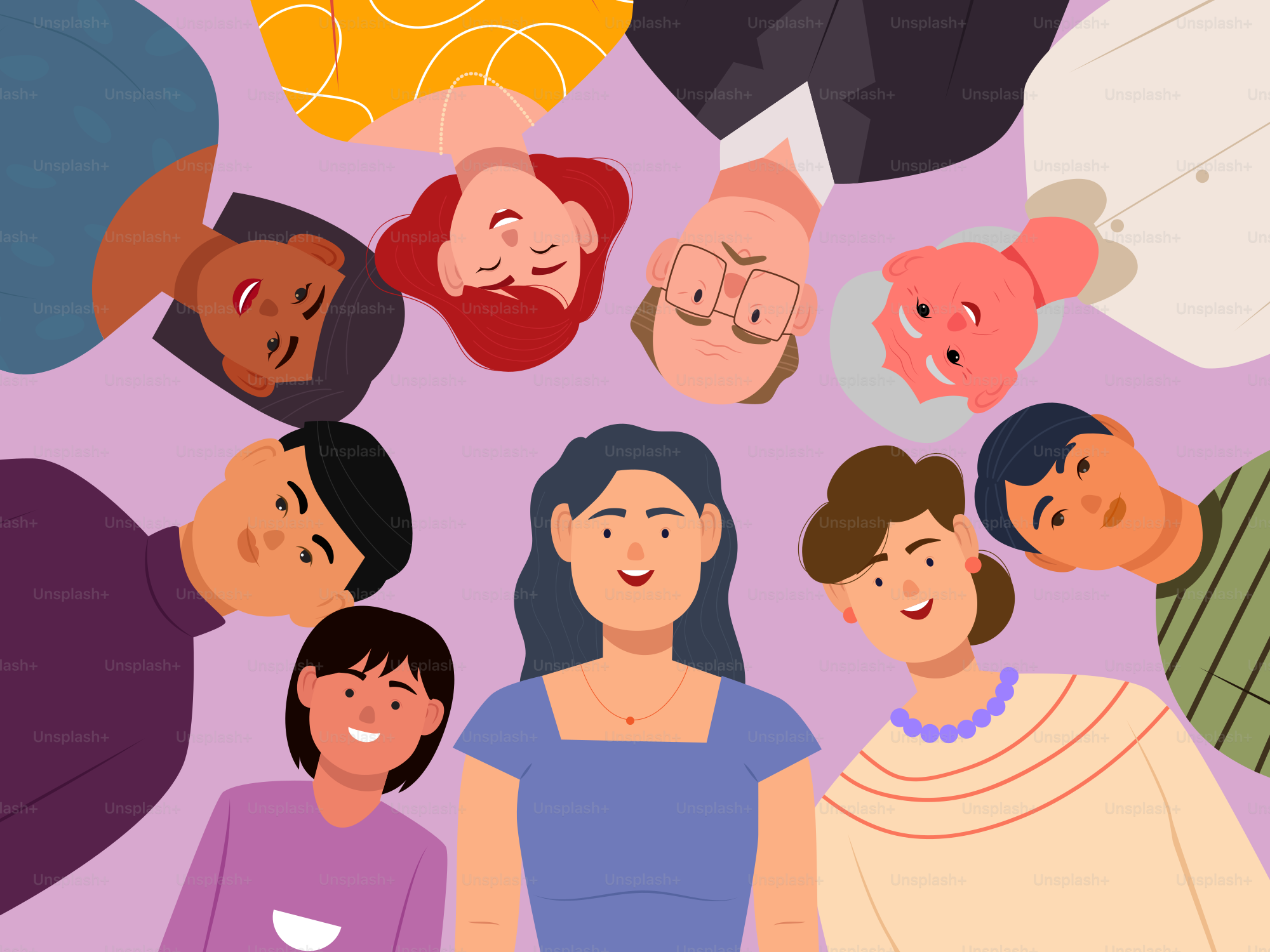 A group of people standing next to each other