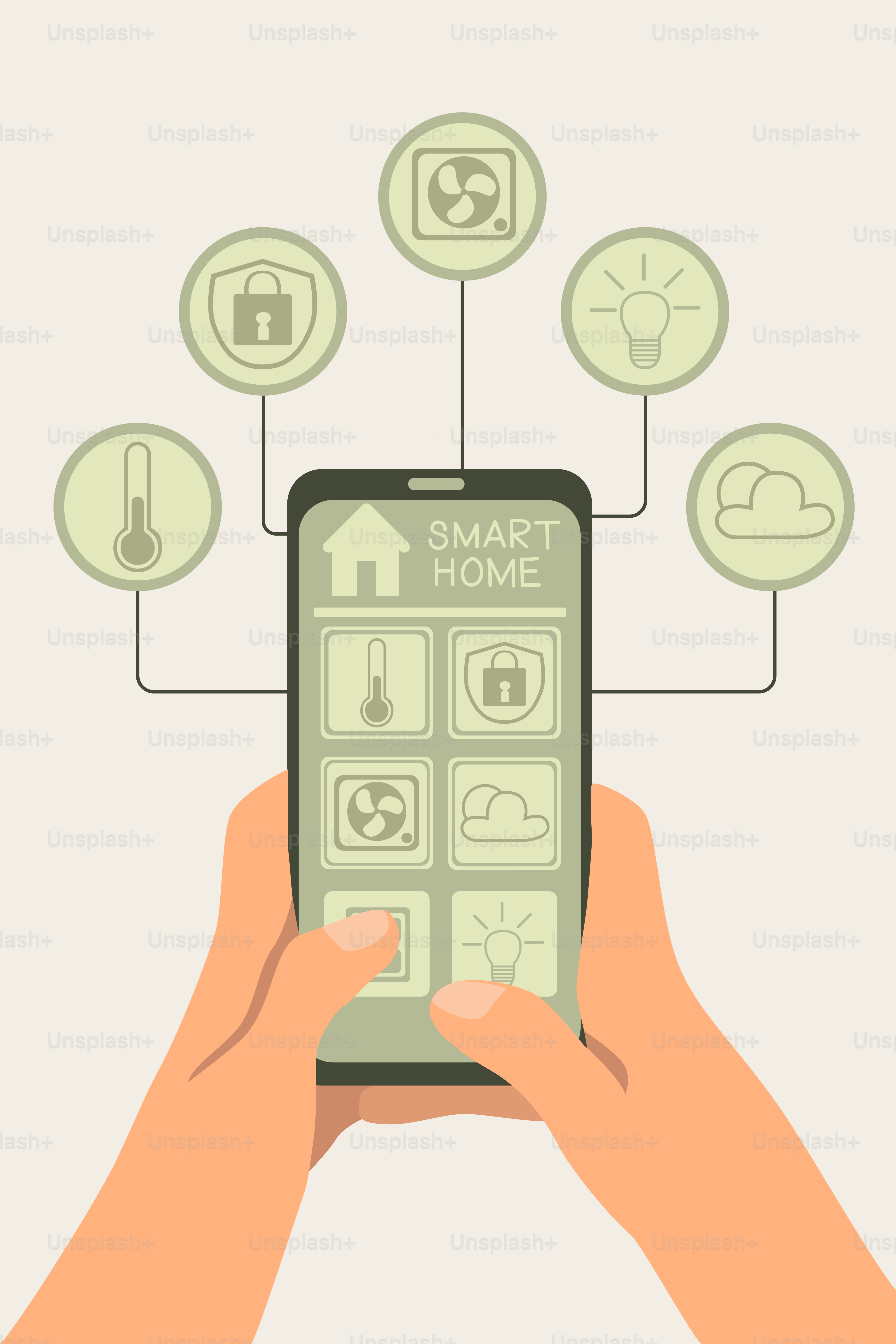 A person holding a smart phone in their hands