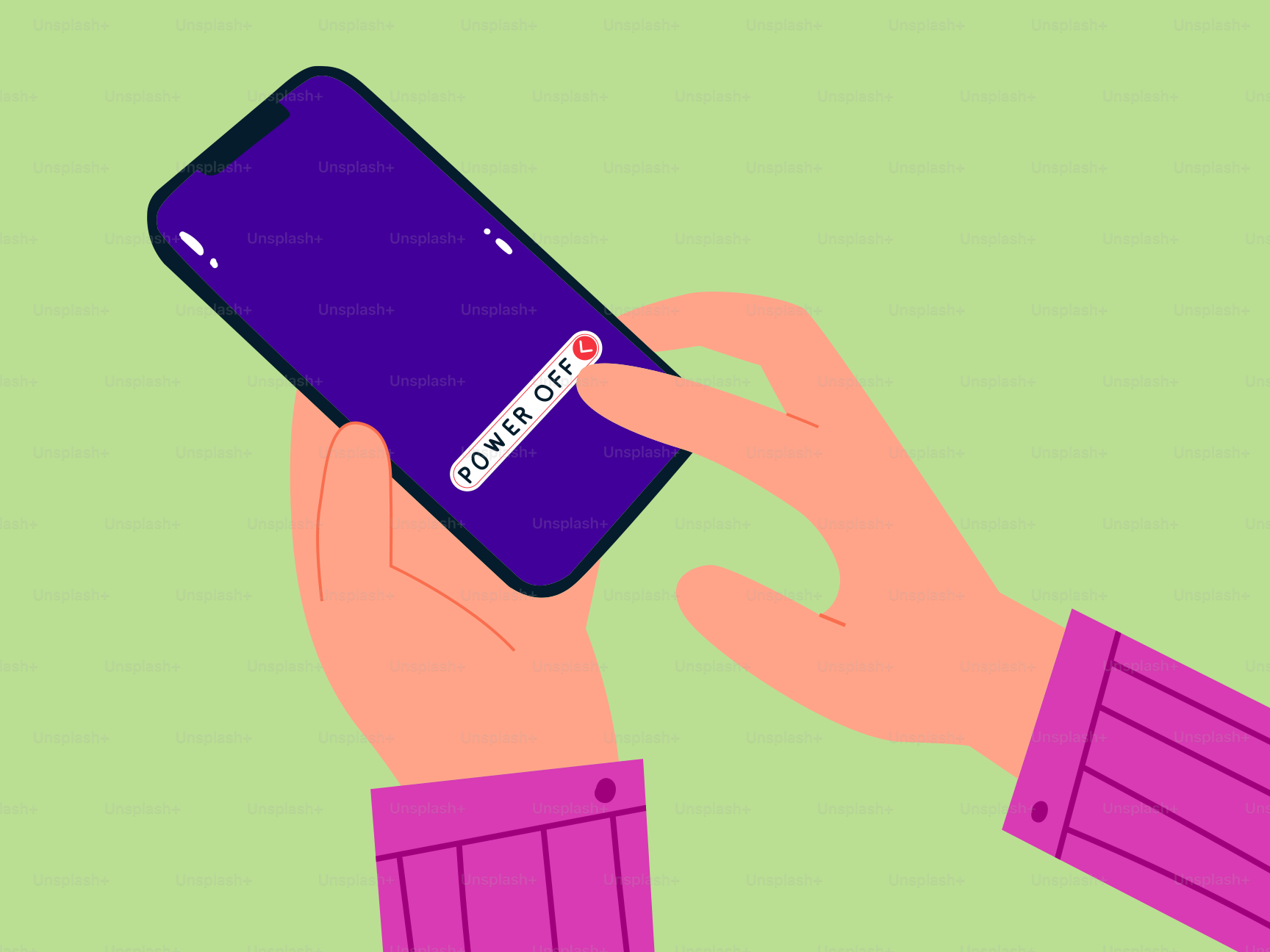 A person holding a cell phone in their hand