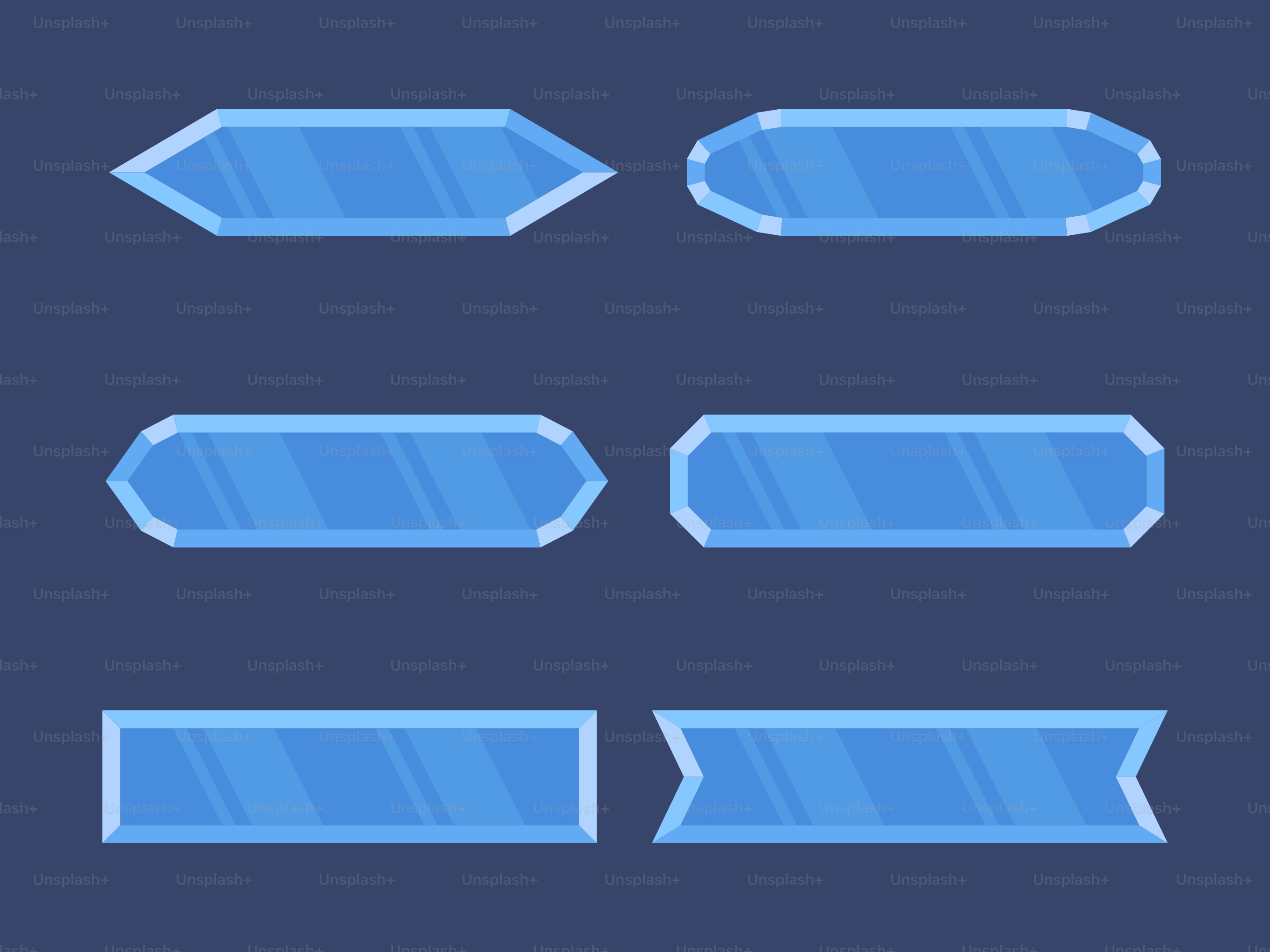 A set of four blue arrows on a blue background