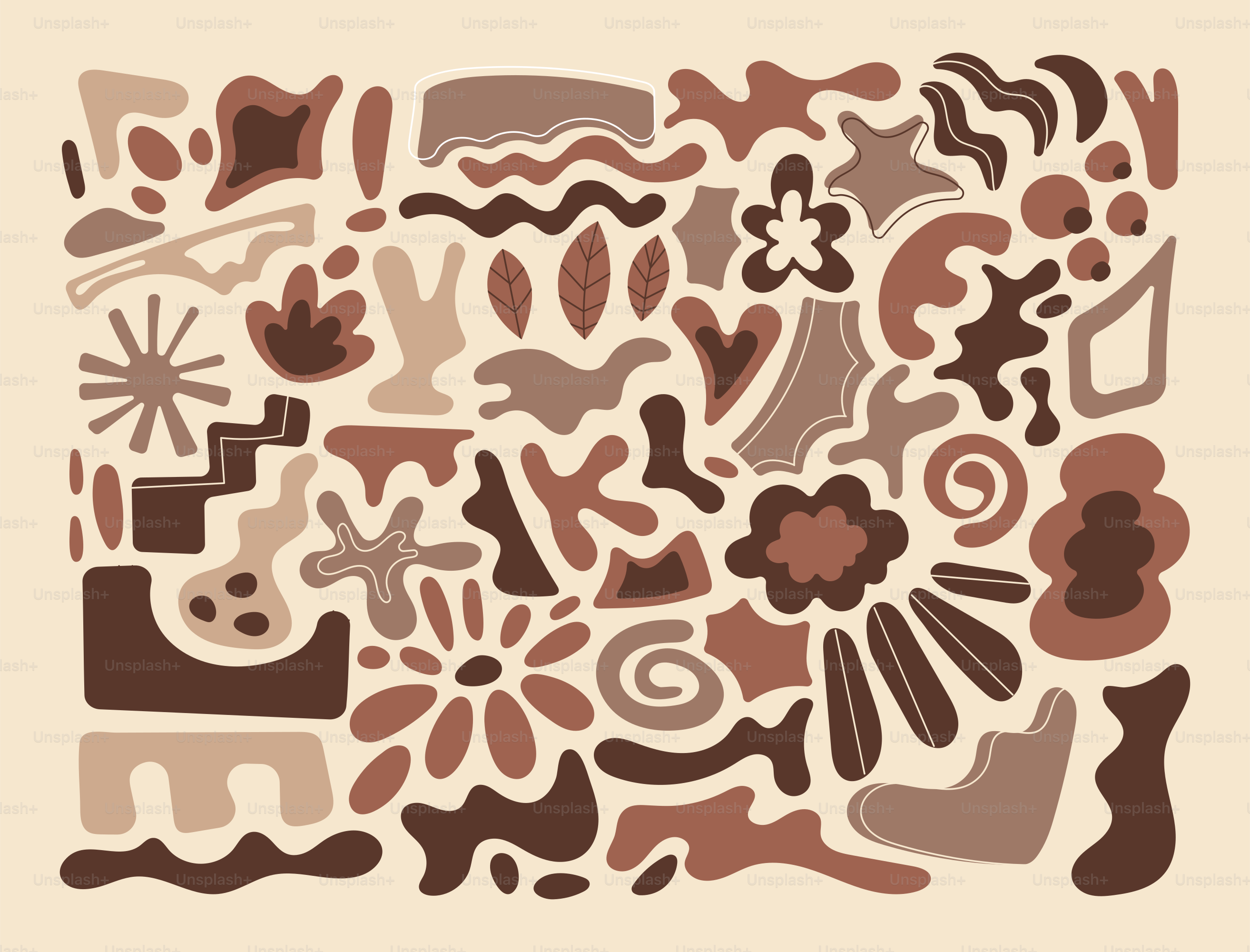 A picture of a bunch of different shapes