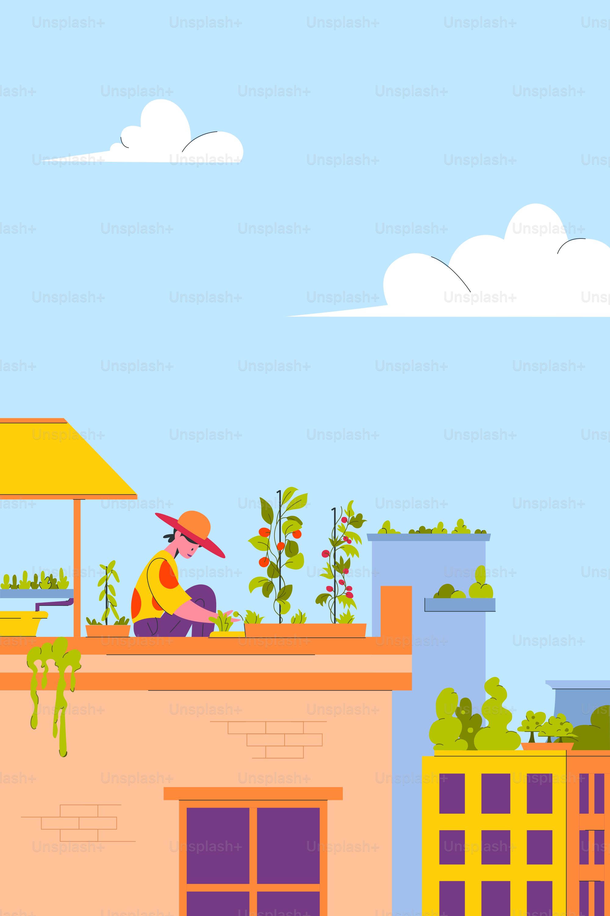 Ein Mann, der auf einem Gebäude sitzt