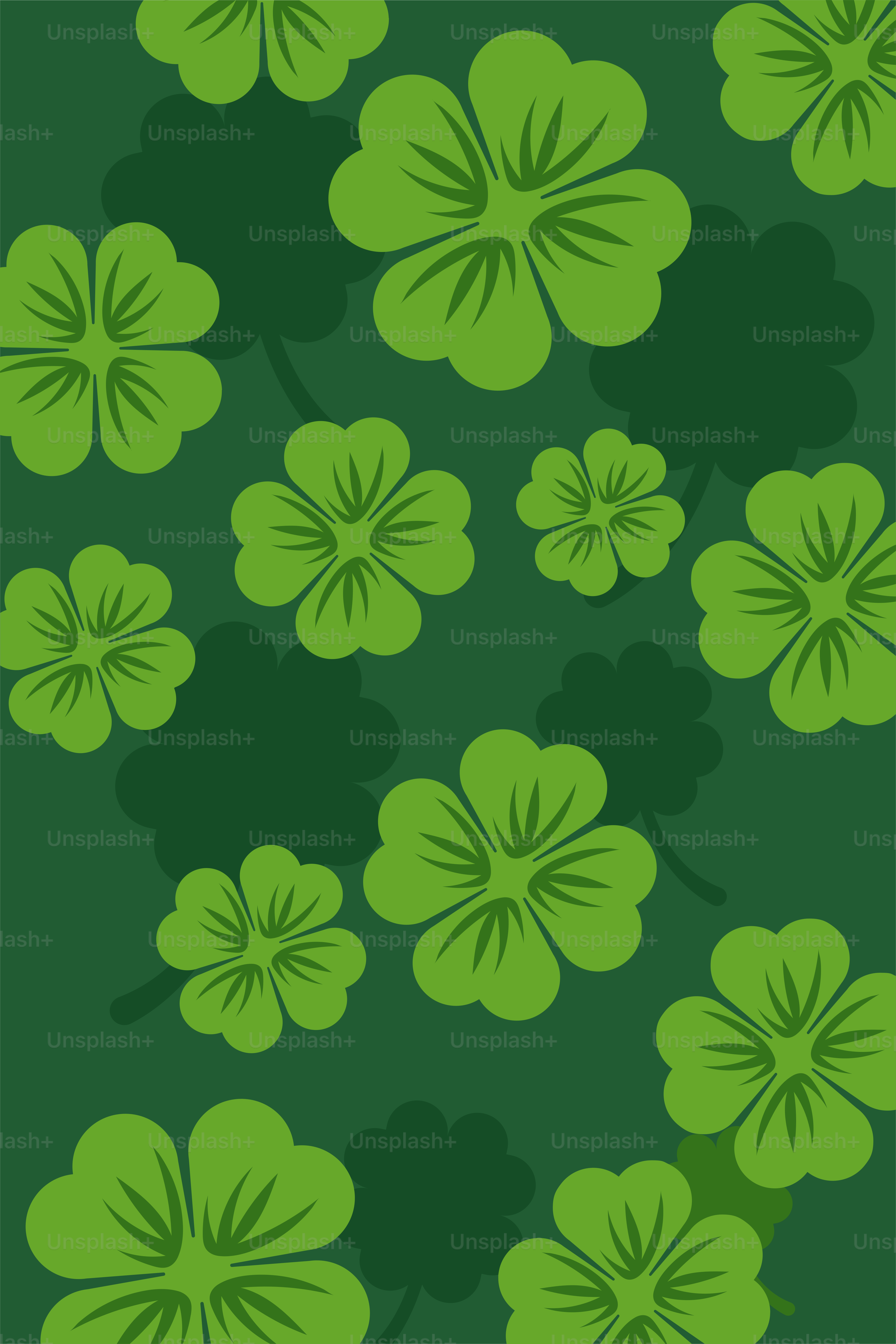 Un trèfle à quatre feuilles sur fond vert vectoriel – Image de Fond jaune  sur Unsplash, image size:3000x4500