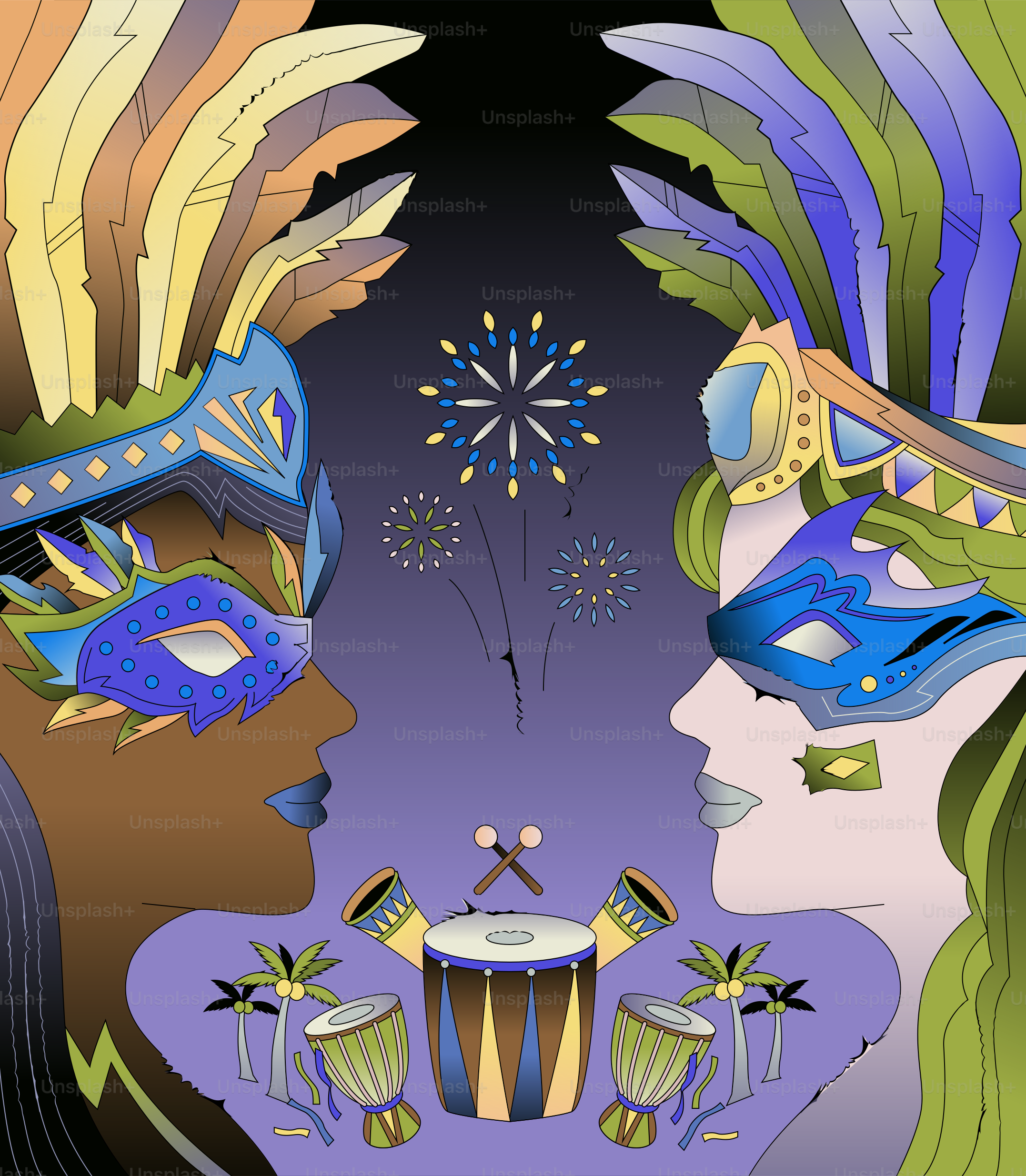 Quelques personnes qui portent des masques