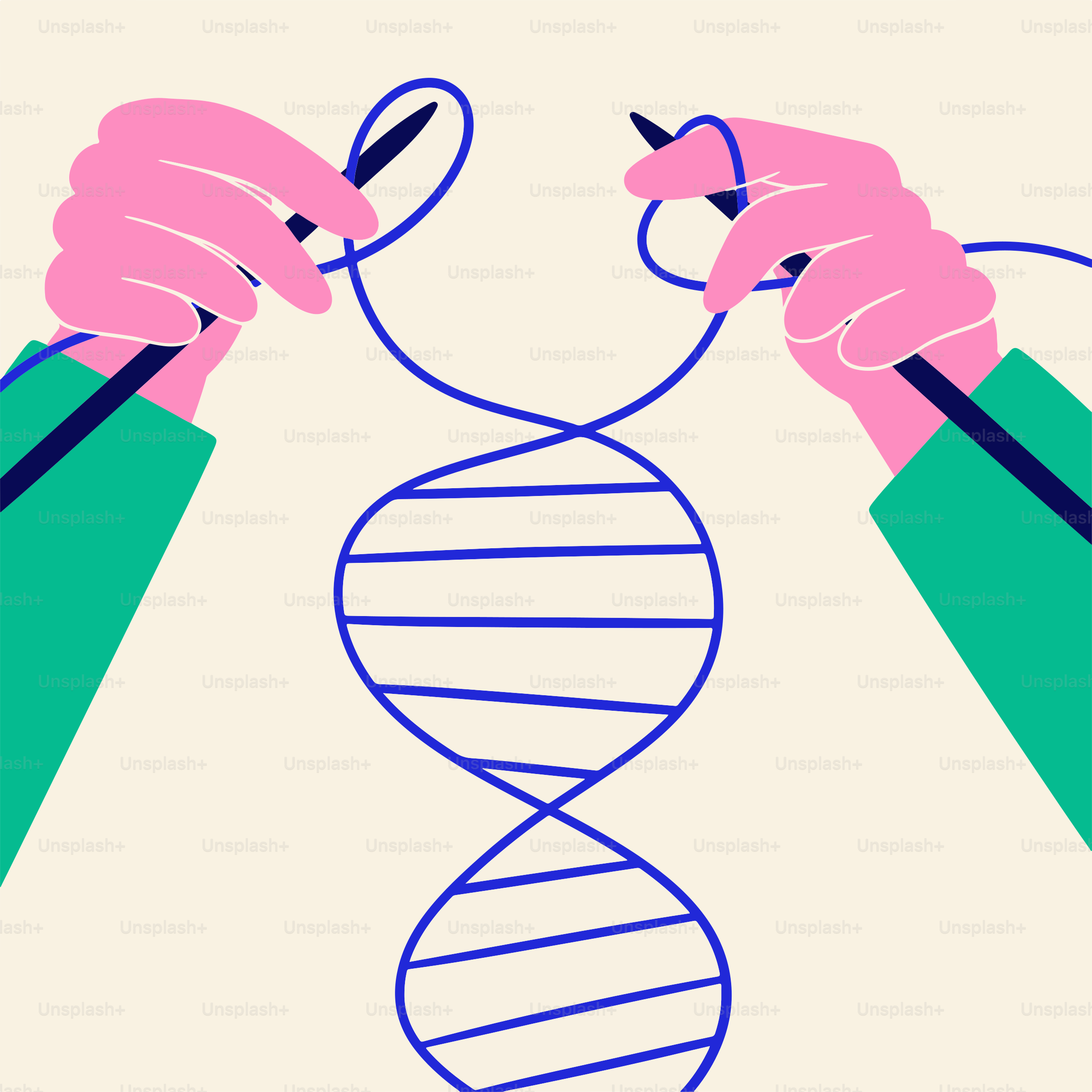 Eine Zeichnung einer Hand, die eine Schere hält