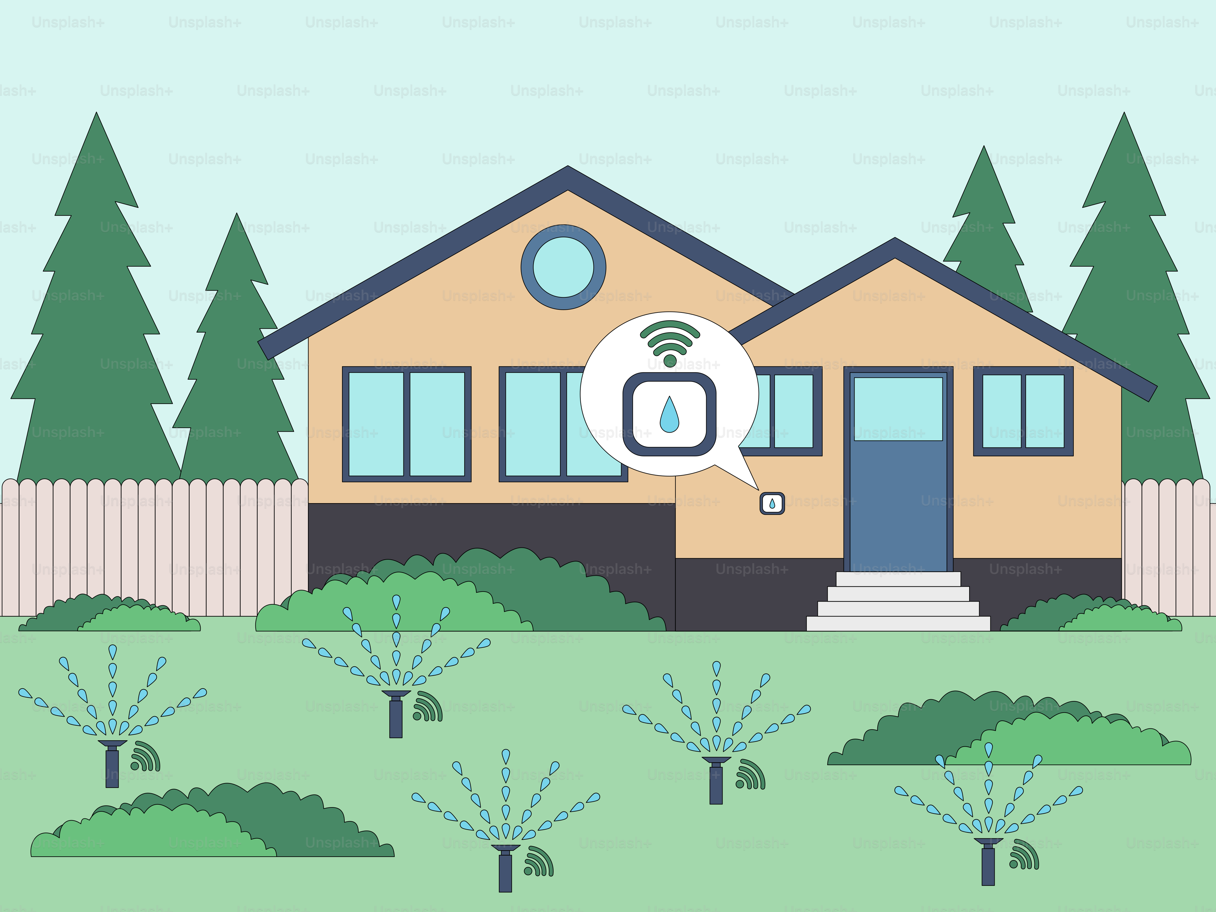 A house with a speech bubble in front of it