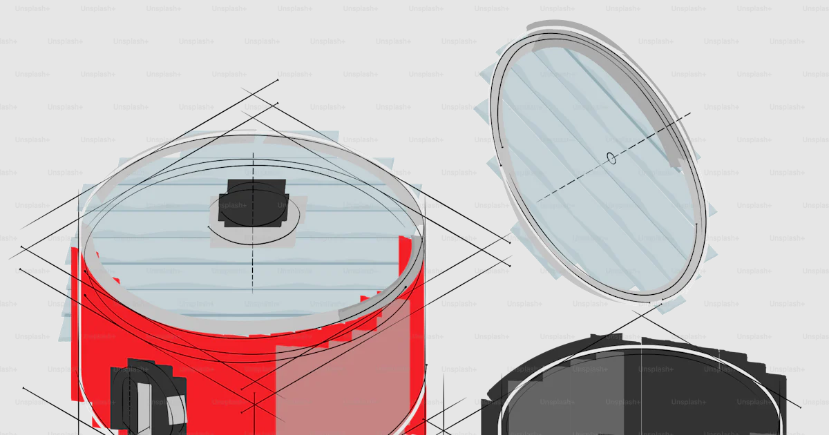 A drawing of a red and black container vector – Slowcooker Image on ...
