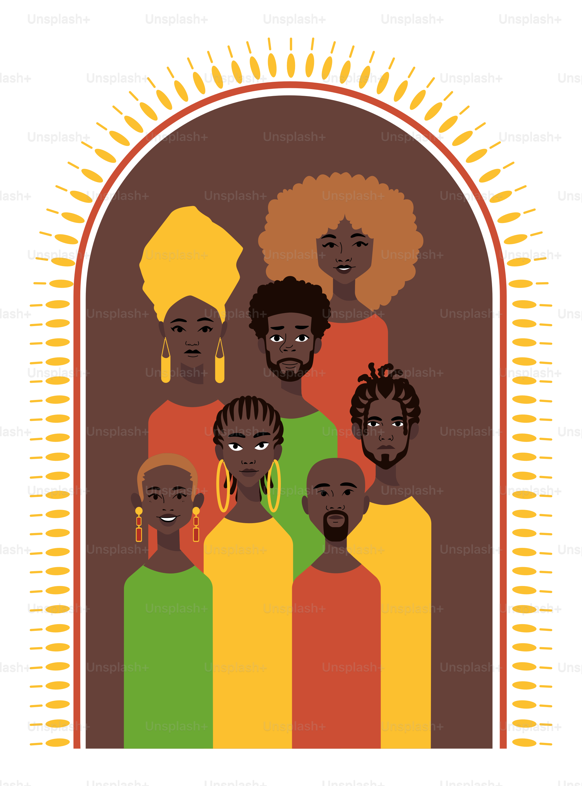 Un groupe de personnes debout côte à côte