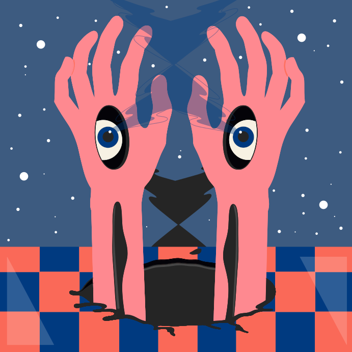 A couple of hands reaching out to each other