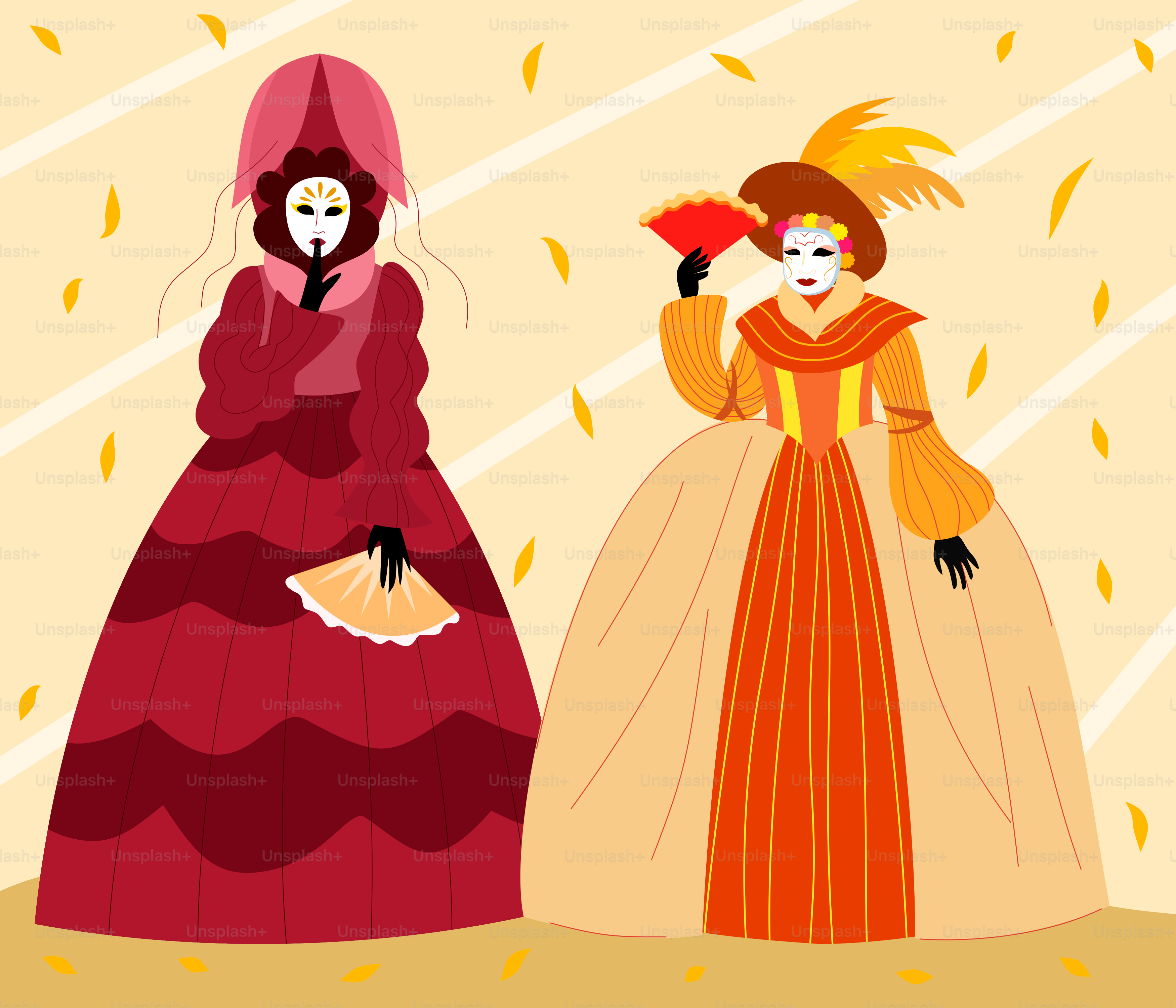 A couple of women standing next to each other