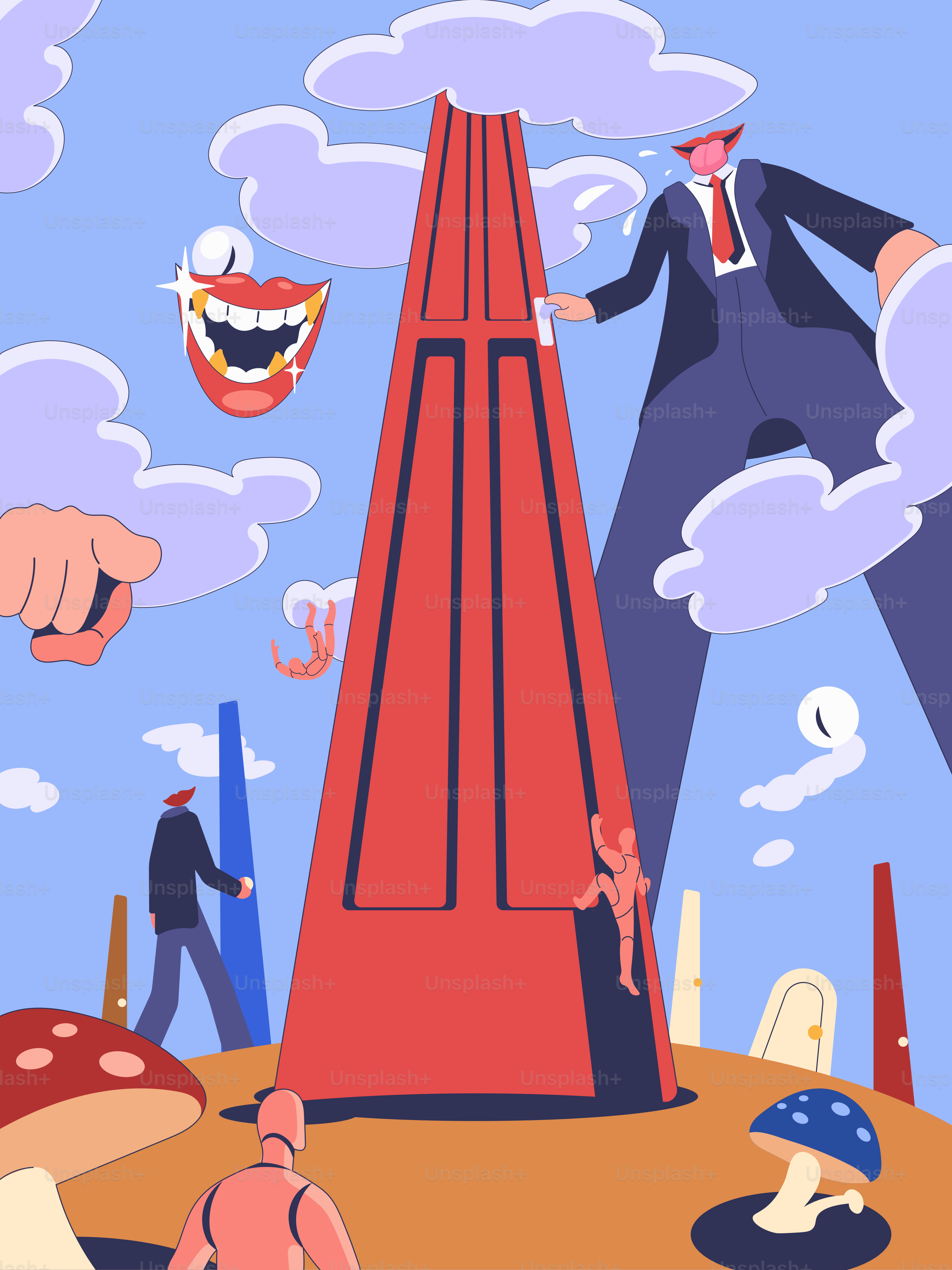 A group of people standing on top of a red carpet