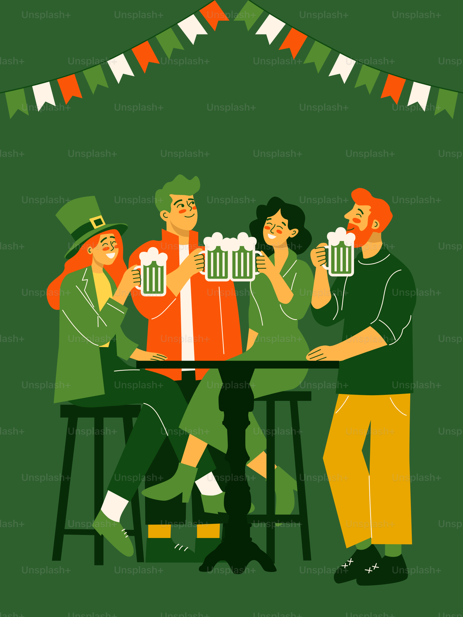 A group of people sitting at a table drinking beer