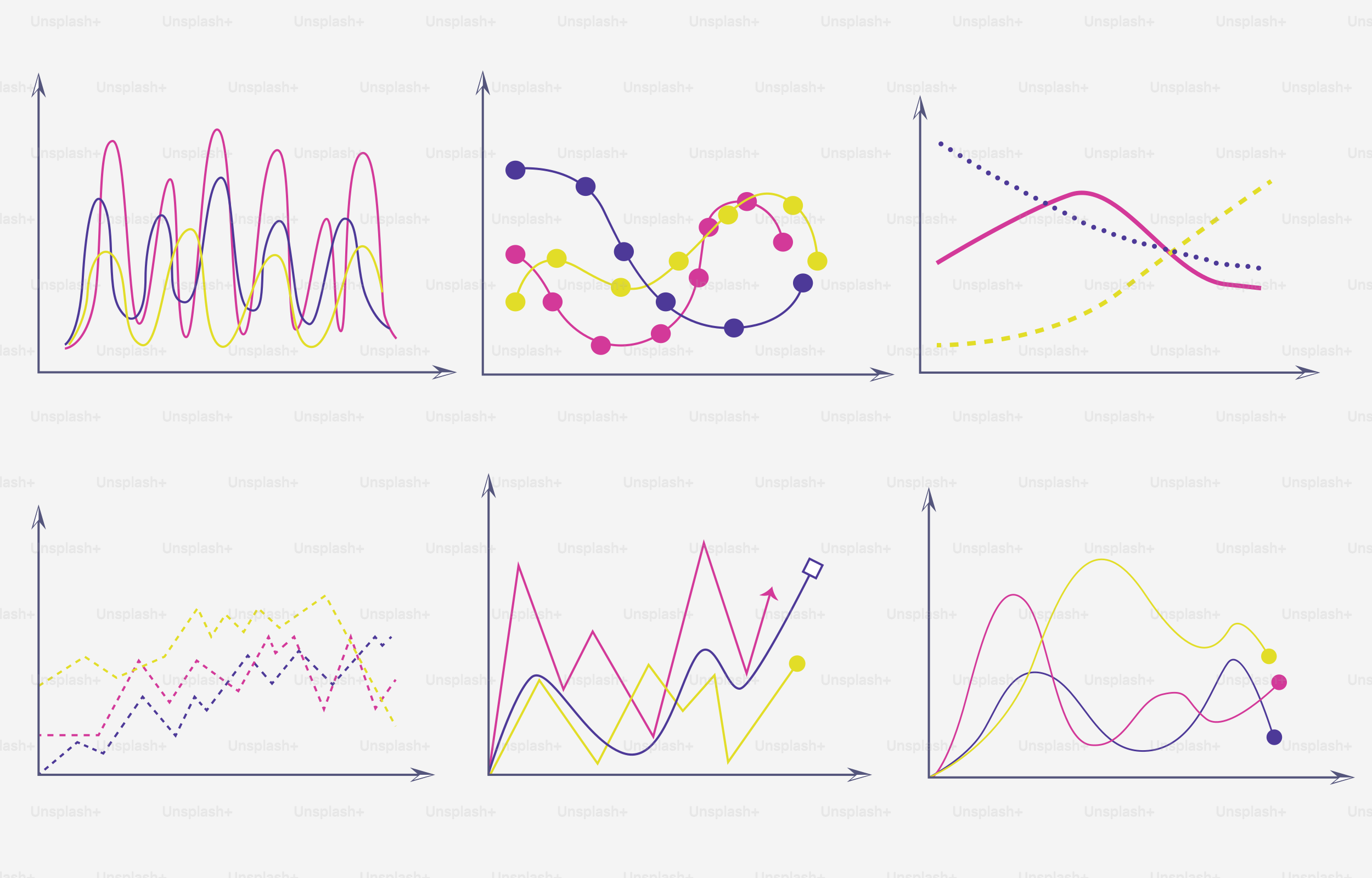 Una serie di diagrammi che mostrano diversi tipi di onde