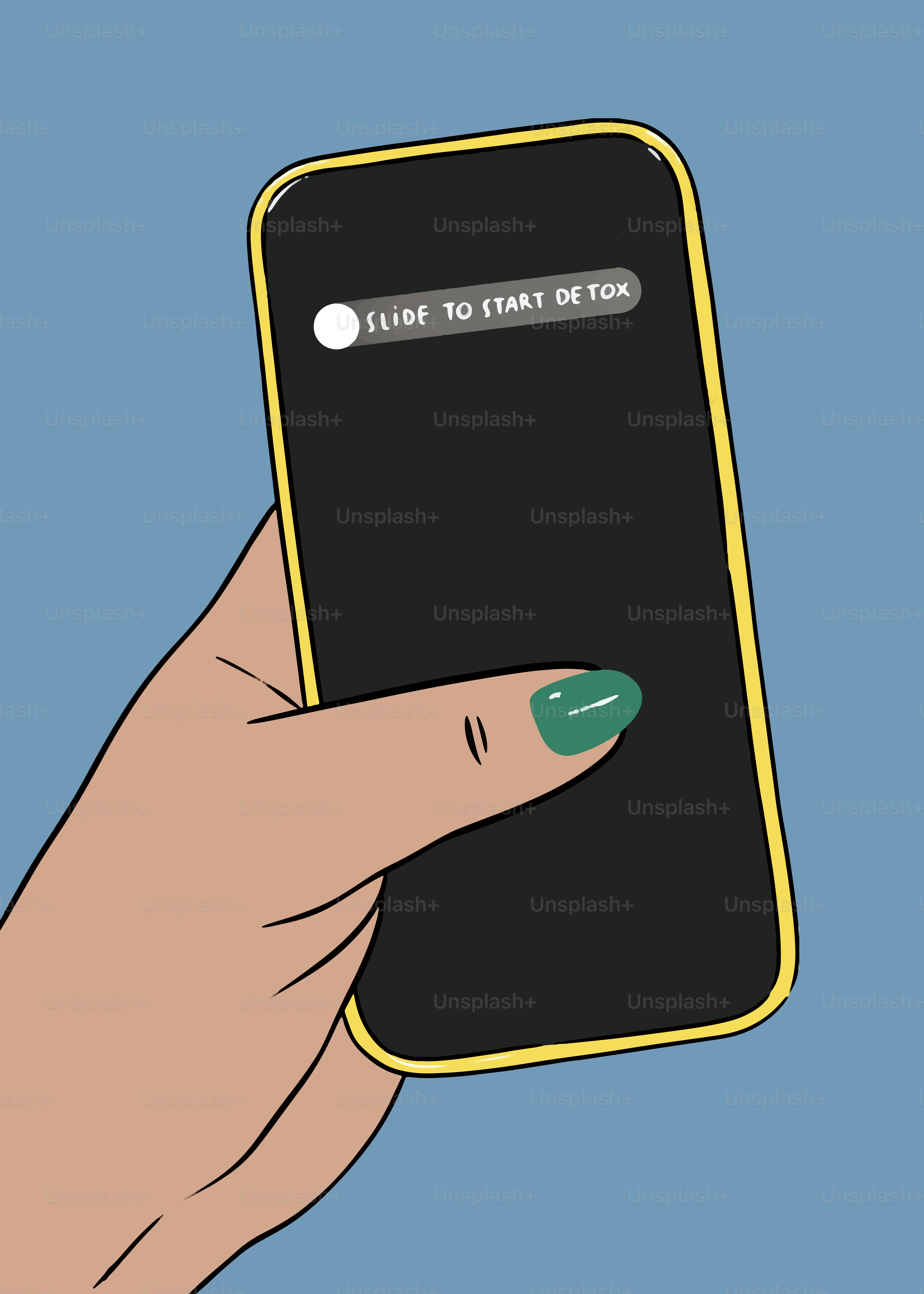 A hand holding a cell phone with a message on it