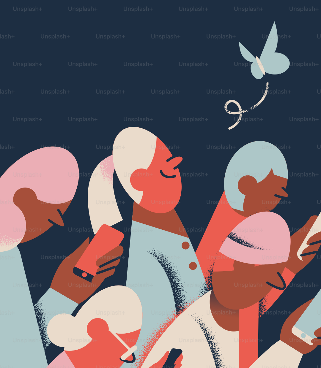 Un grupo de personas de pie una al lado de la otra