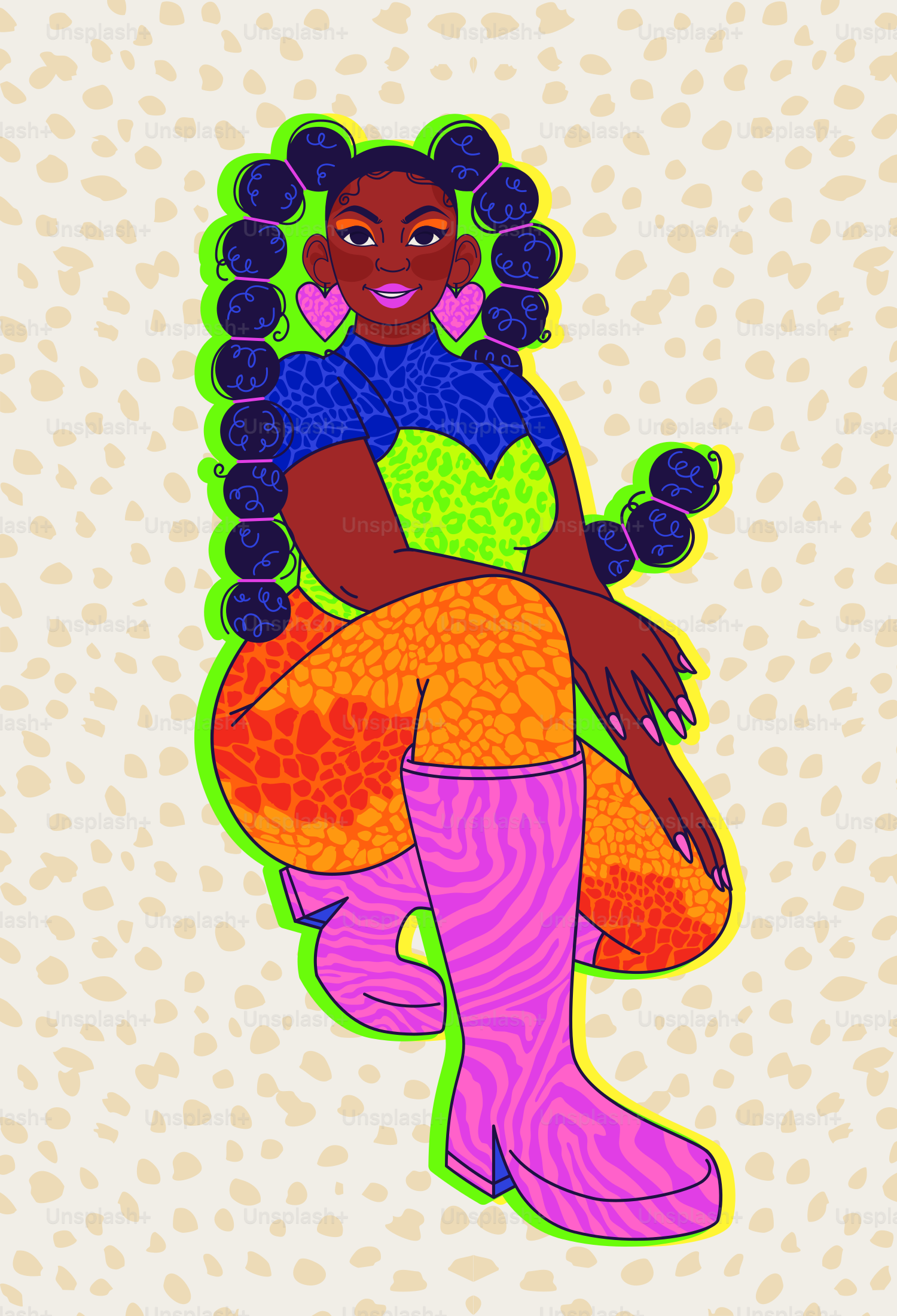 Une peinture d’une femme assise sur une chaise