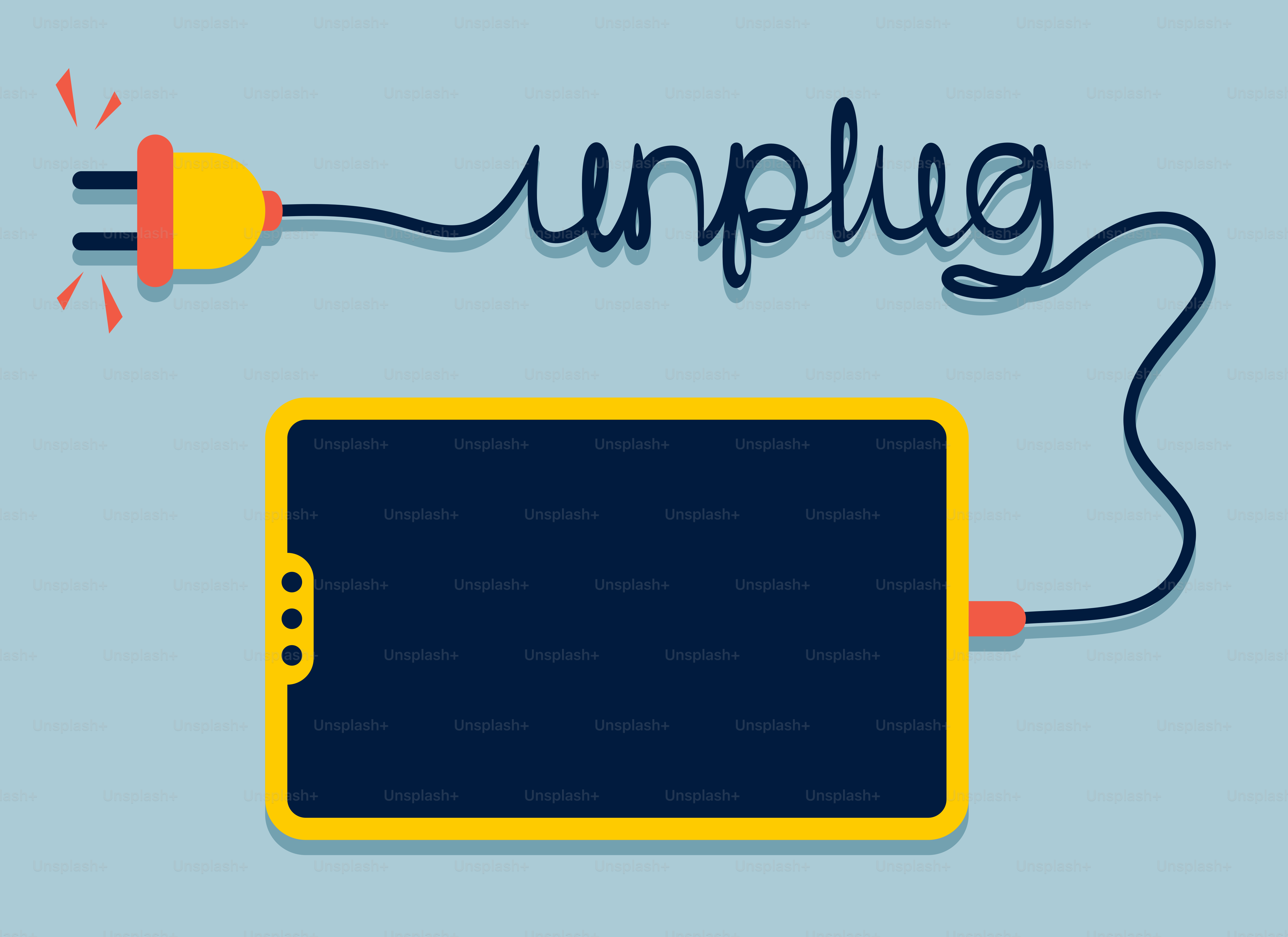 An image of a computer mouse with the word unplug on it