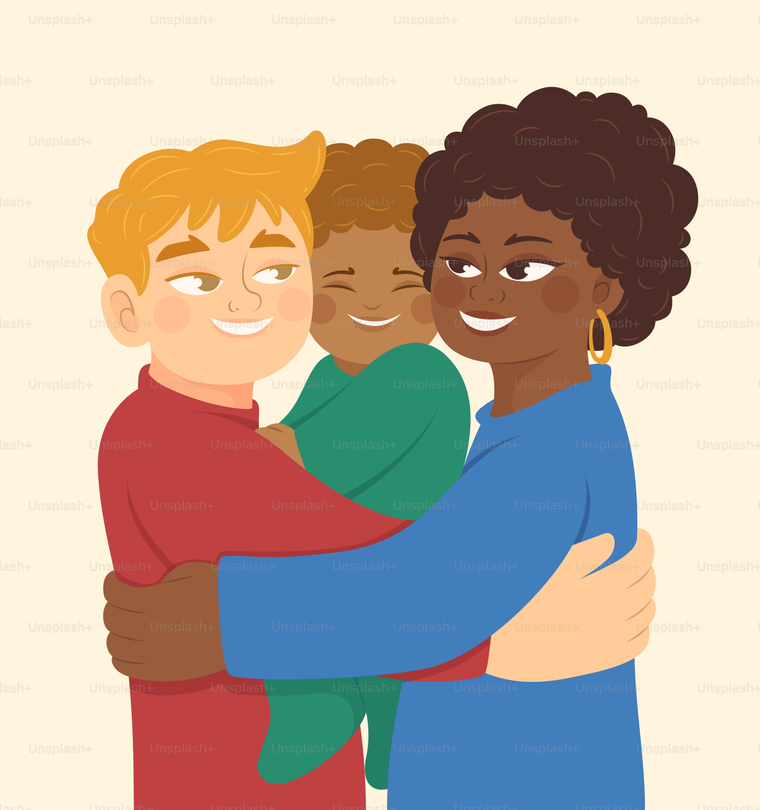 I genitori leggono una favola della buonanotte con il loro bambino.  vettoriale – Immagine di Famiglia su Unsplash, image size:3000x3200