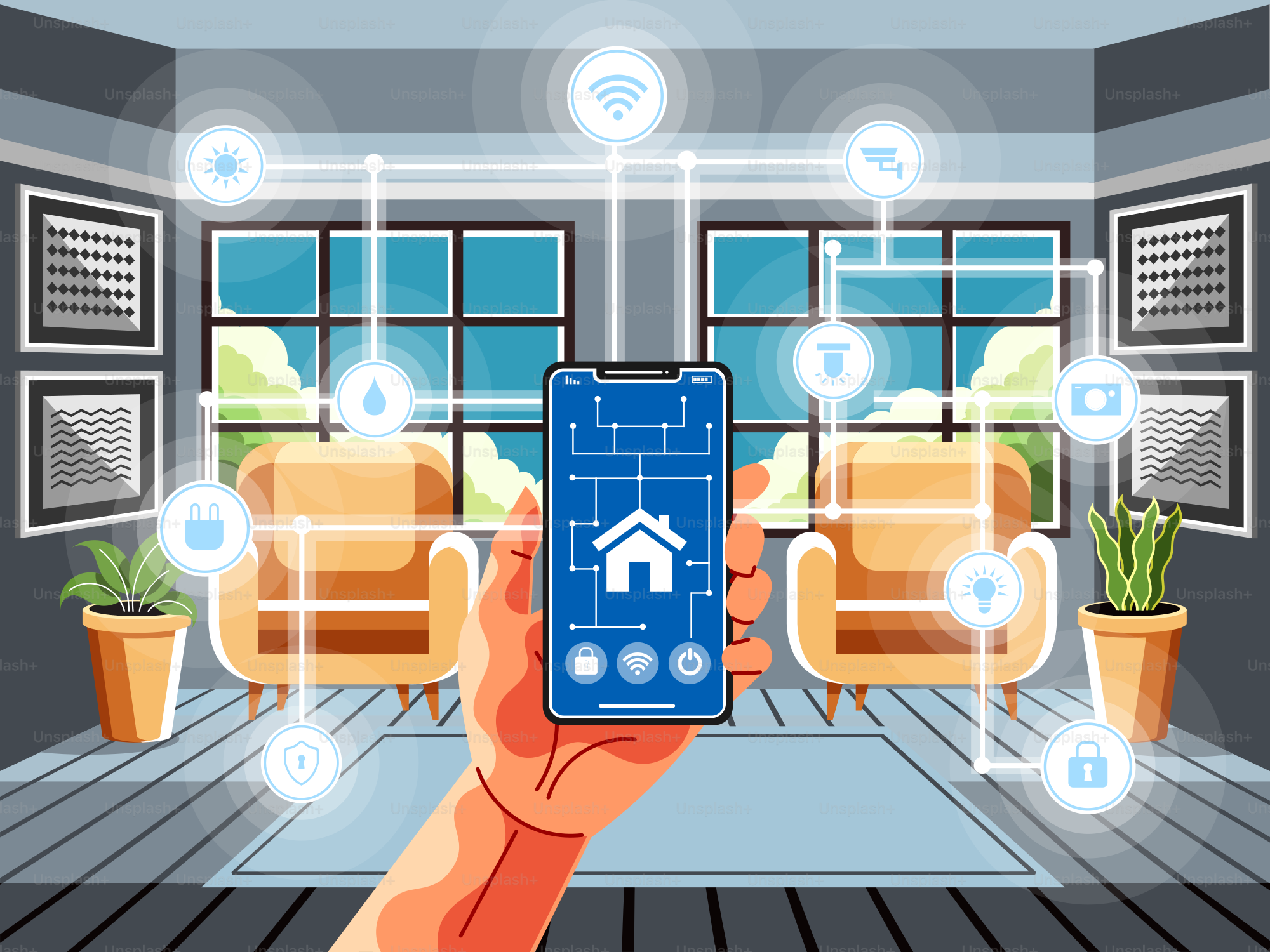 A person holding a smart phone in their hand