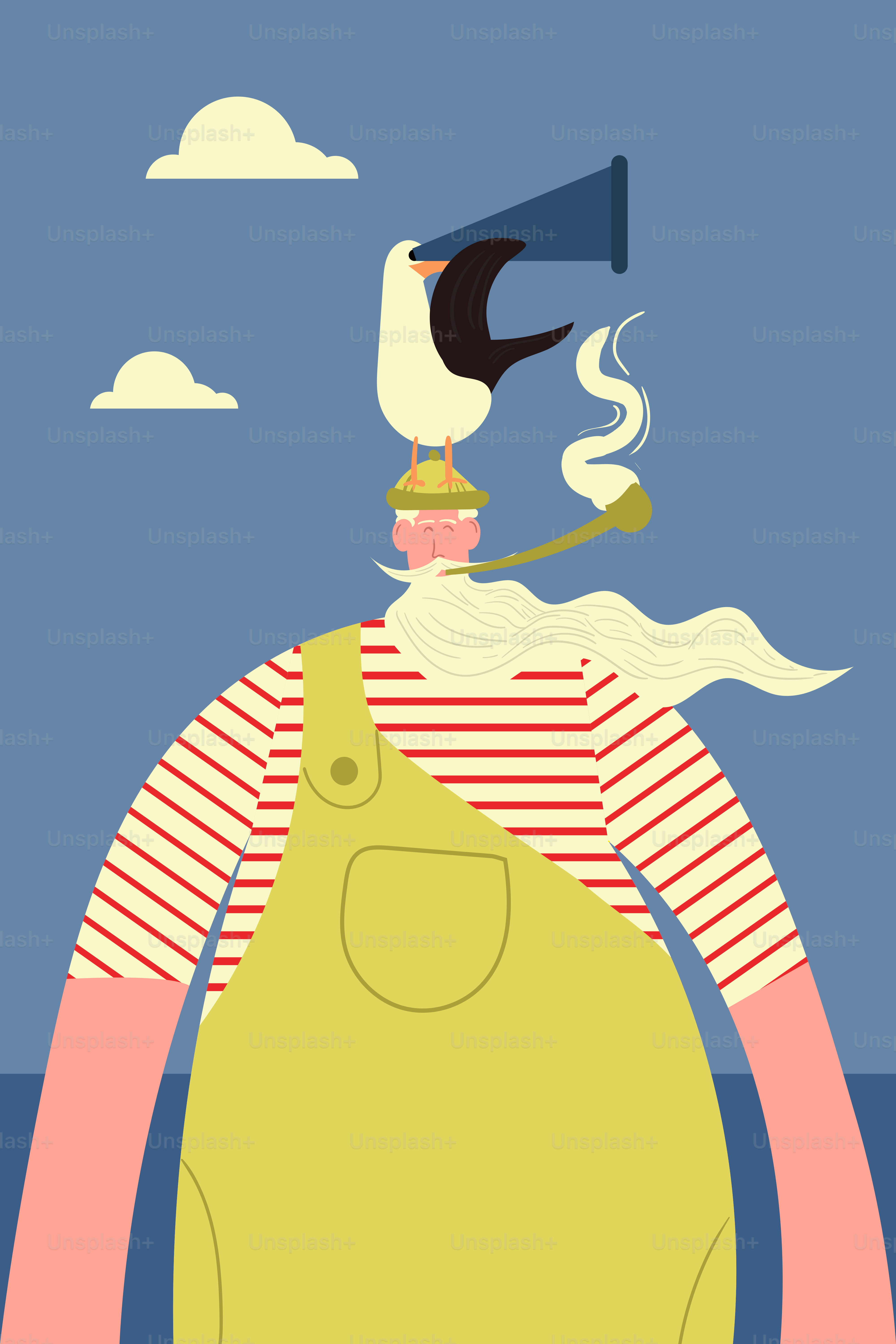 A woman with a hat and a pipe in her mouth