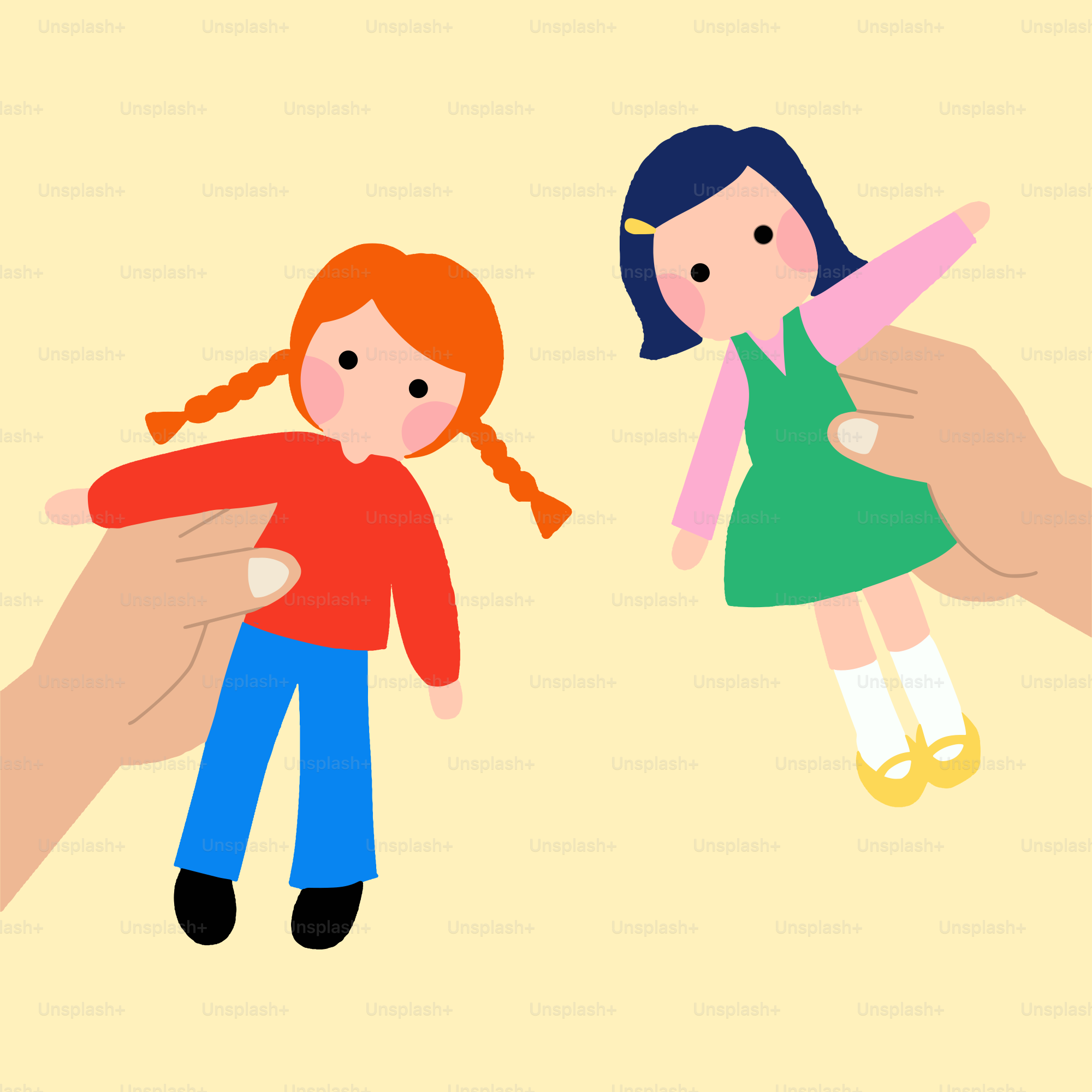 A person holding a doll in their hand