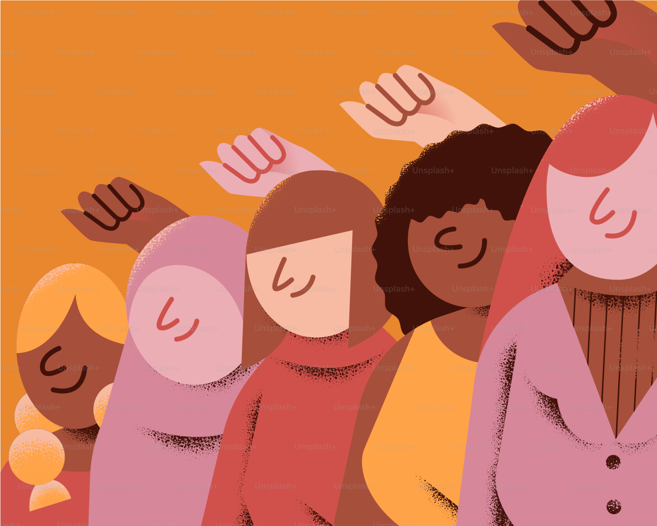 A group of women standing next to each other