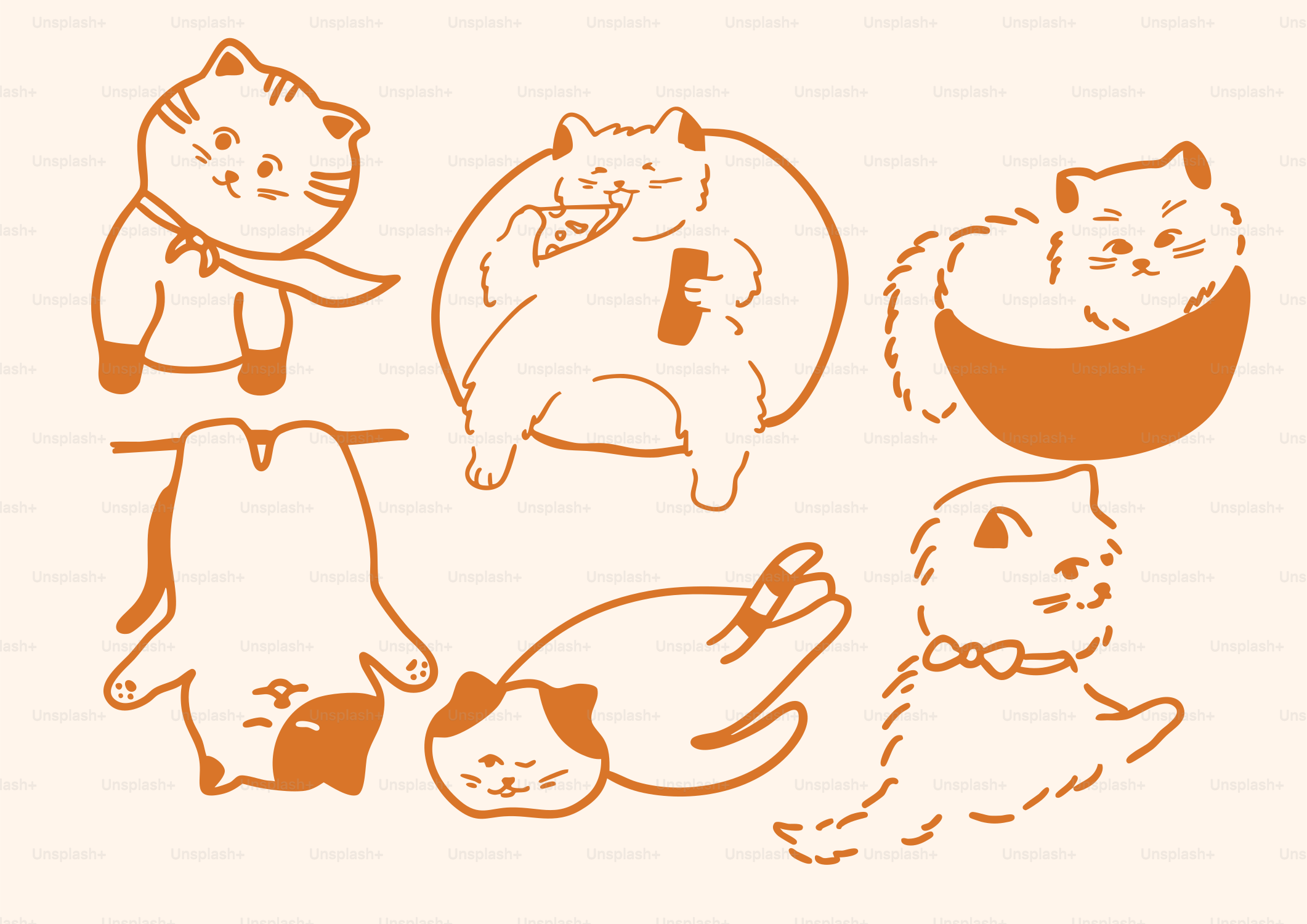 A group of cats sitting around a bowl of food