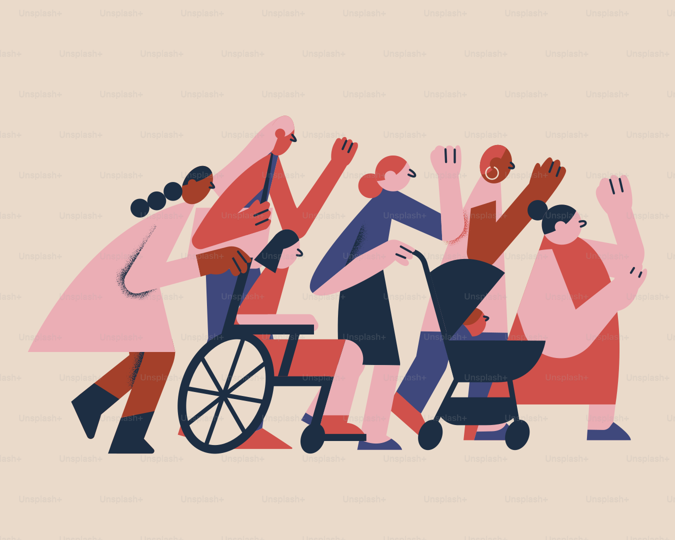 A group of people sitting around a wheel chair
