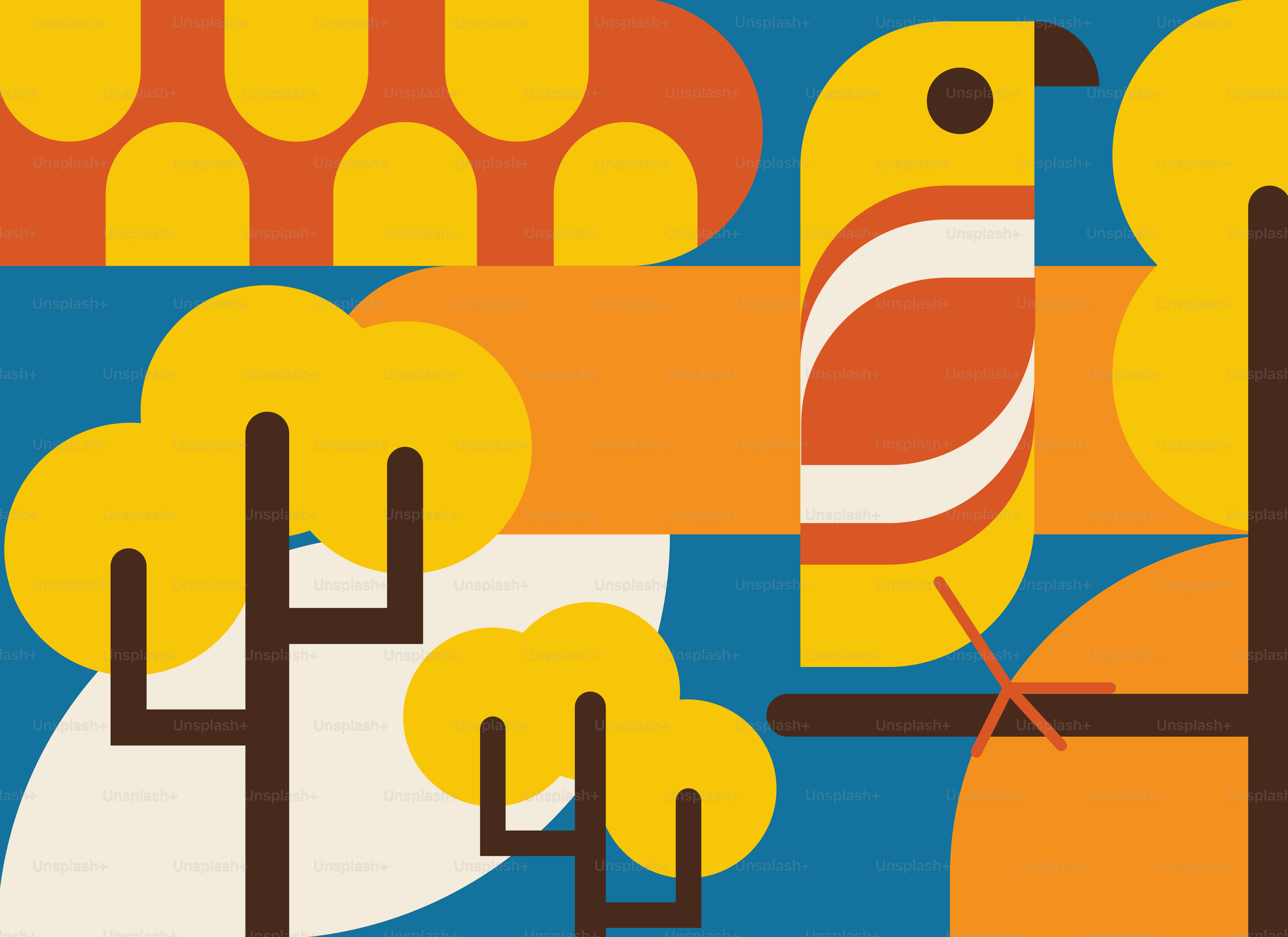 Un oiseau assis au sommet d’un arbre à côté d’une forêt