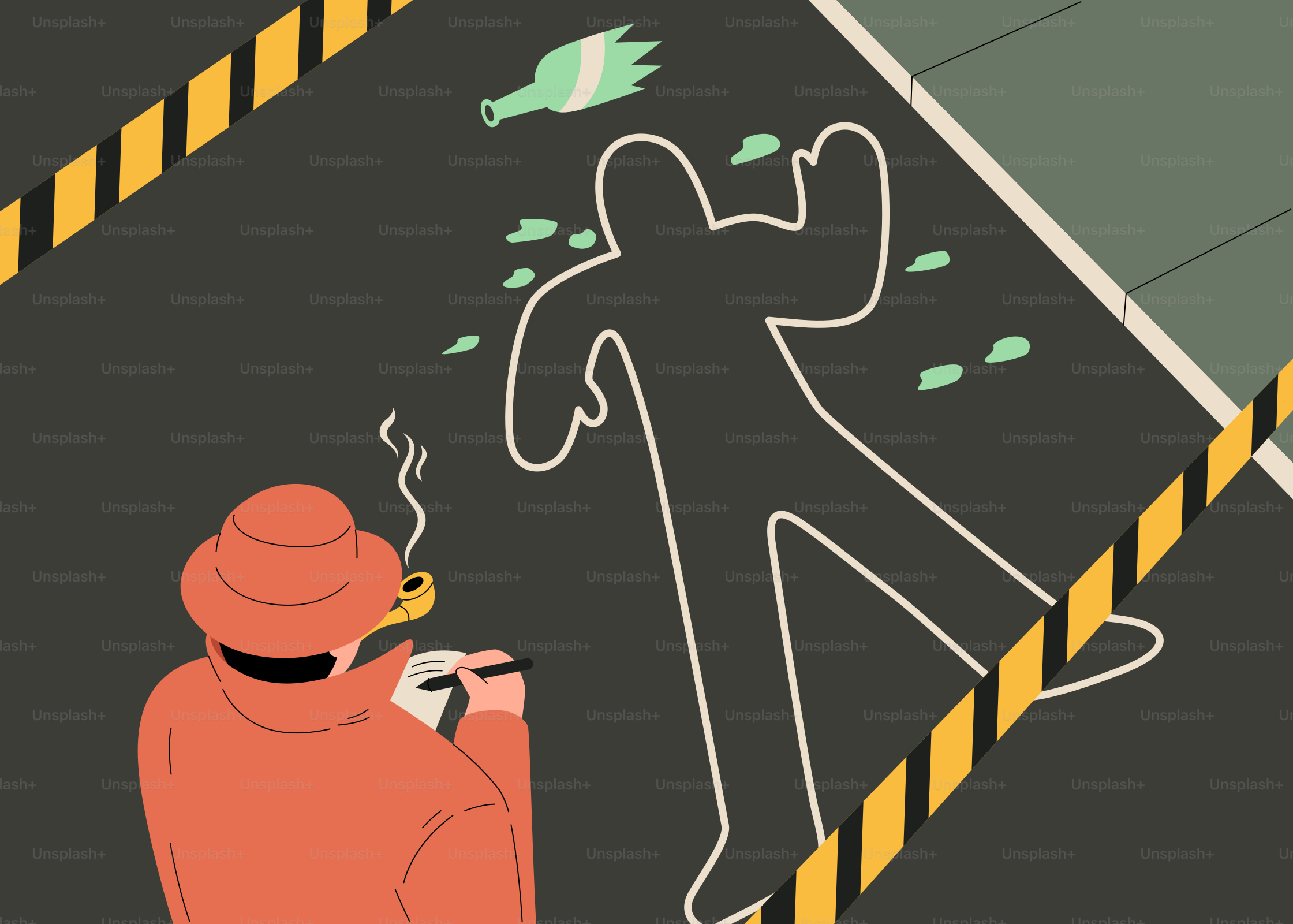 횡단보도 앞에 담배를 문 채 서 있는 남자 벡터 – Unsplash의 그림 이미지, image size:3000x2142